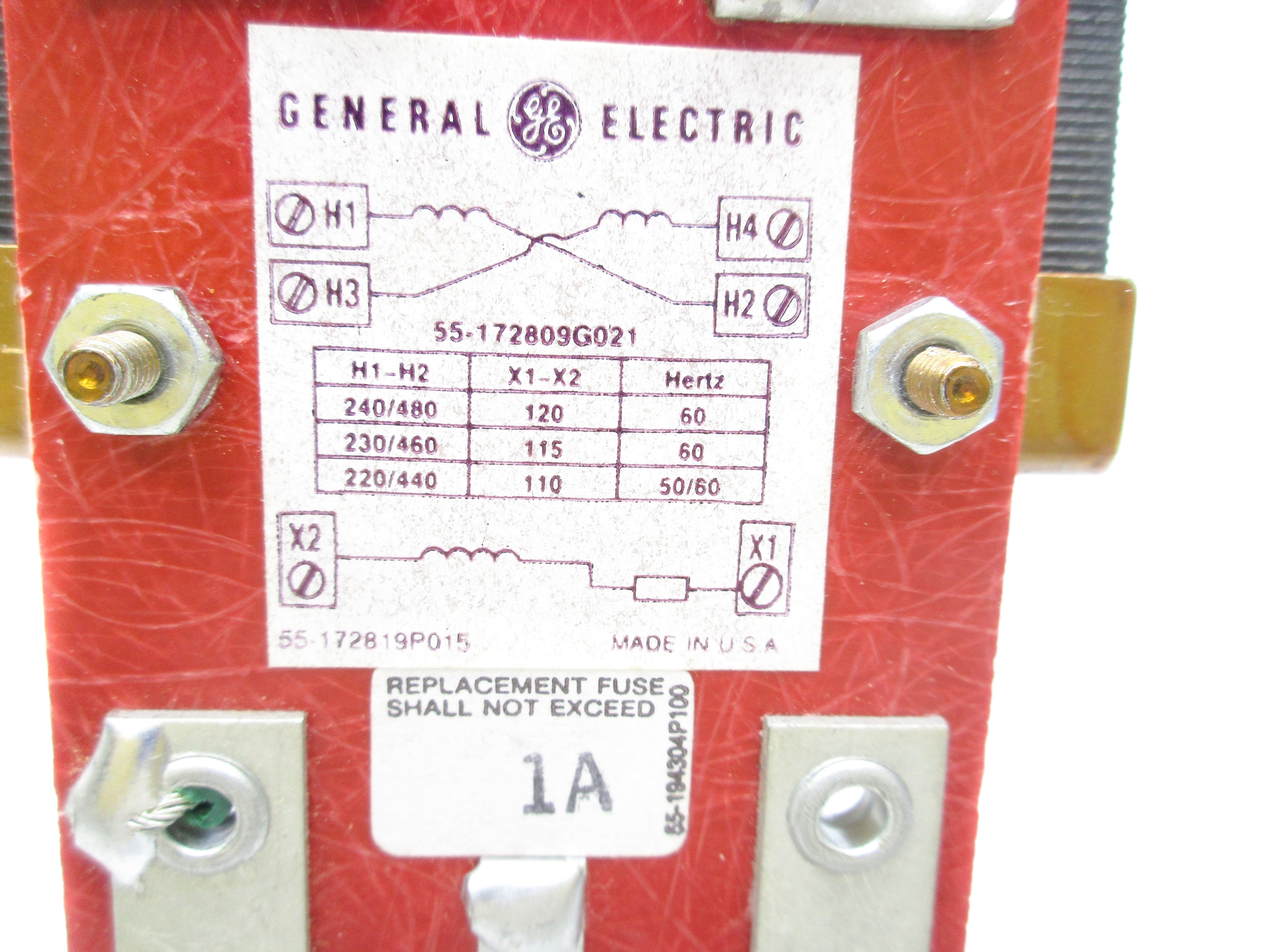 GENERAL ELECTRIC 55-172809G021 NSNP