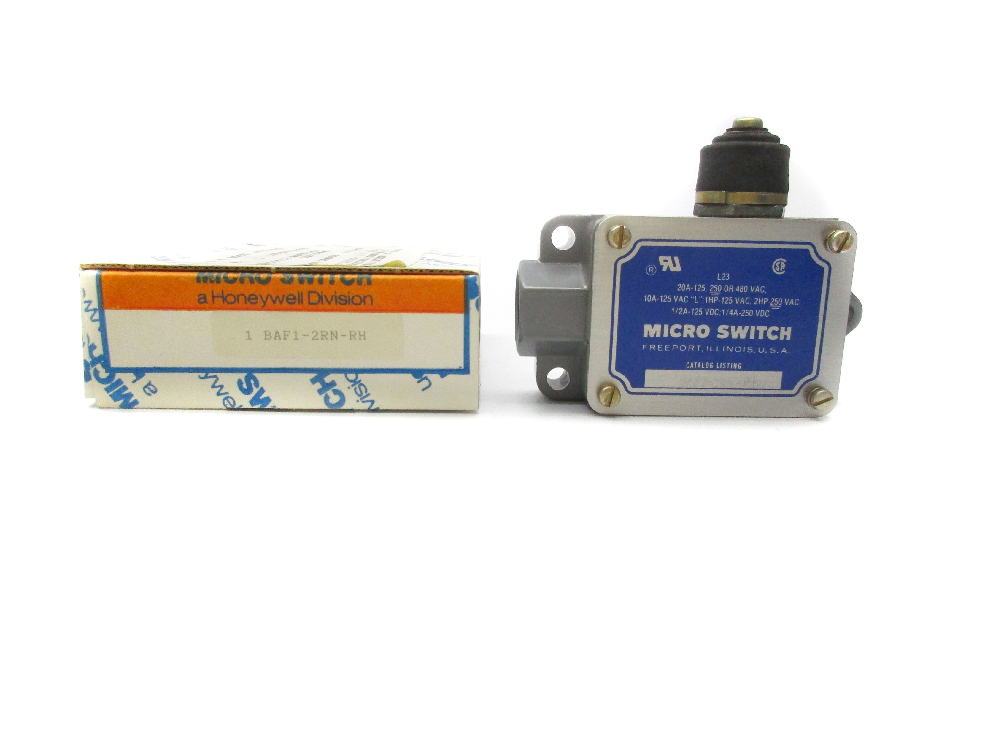 MICRO SWITCH BAF1-2RN-RH 480VAC 20A (GREY) NSMP