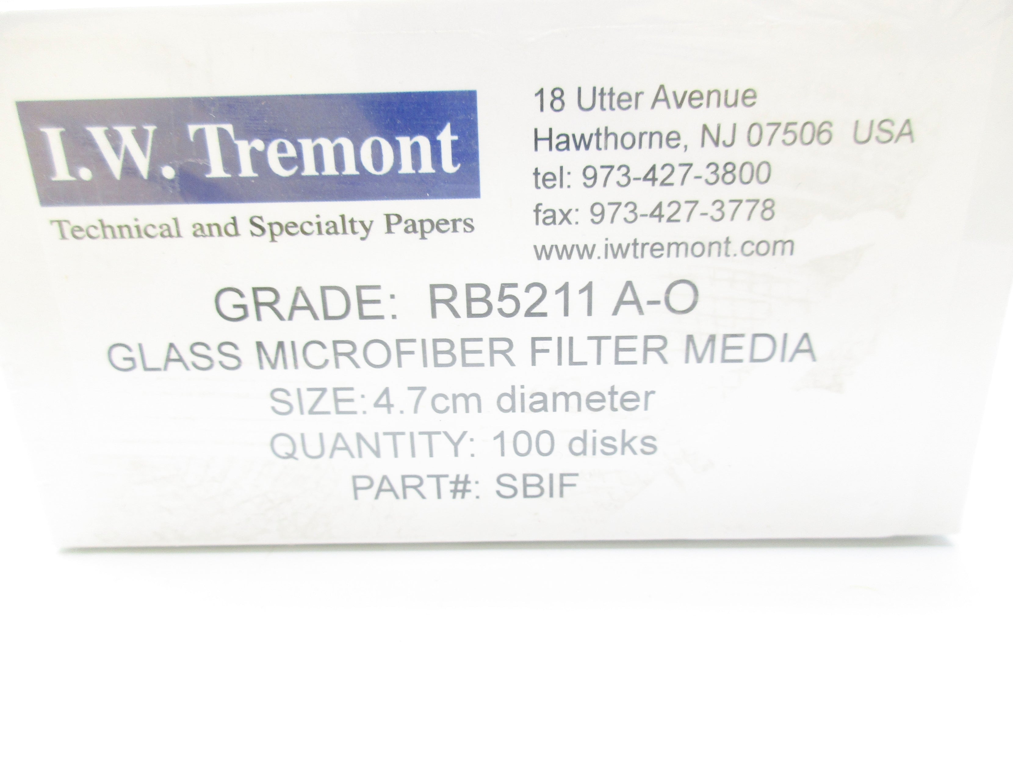 I.W. TREMONT SBIF NSFS