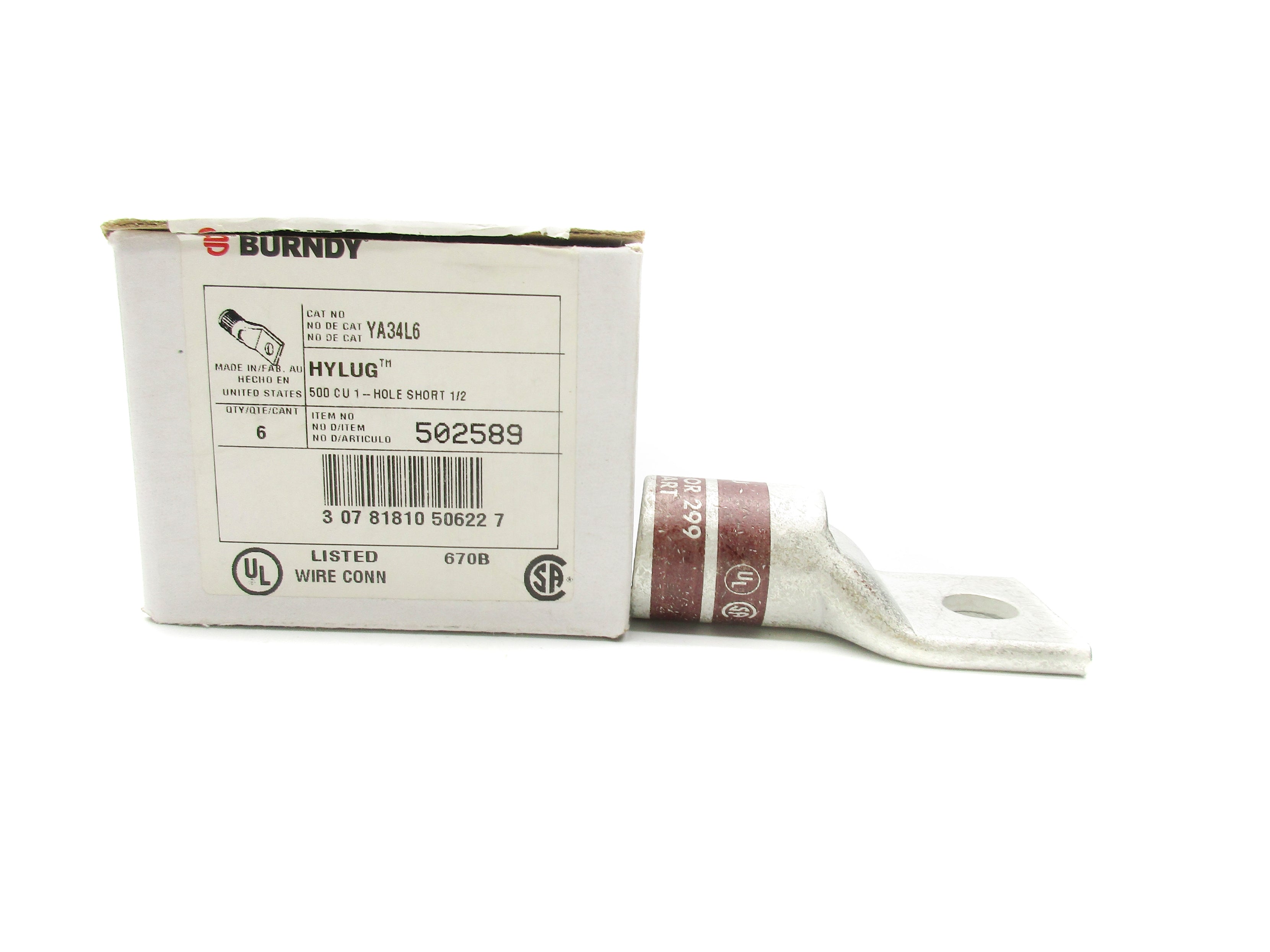 BURNDY YA34L6 (PKG OF 6) NSMP