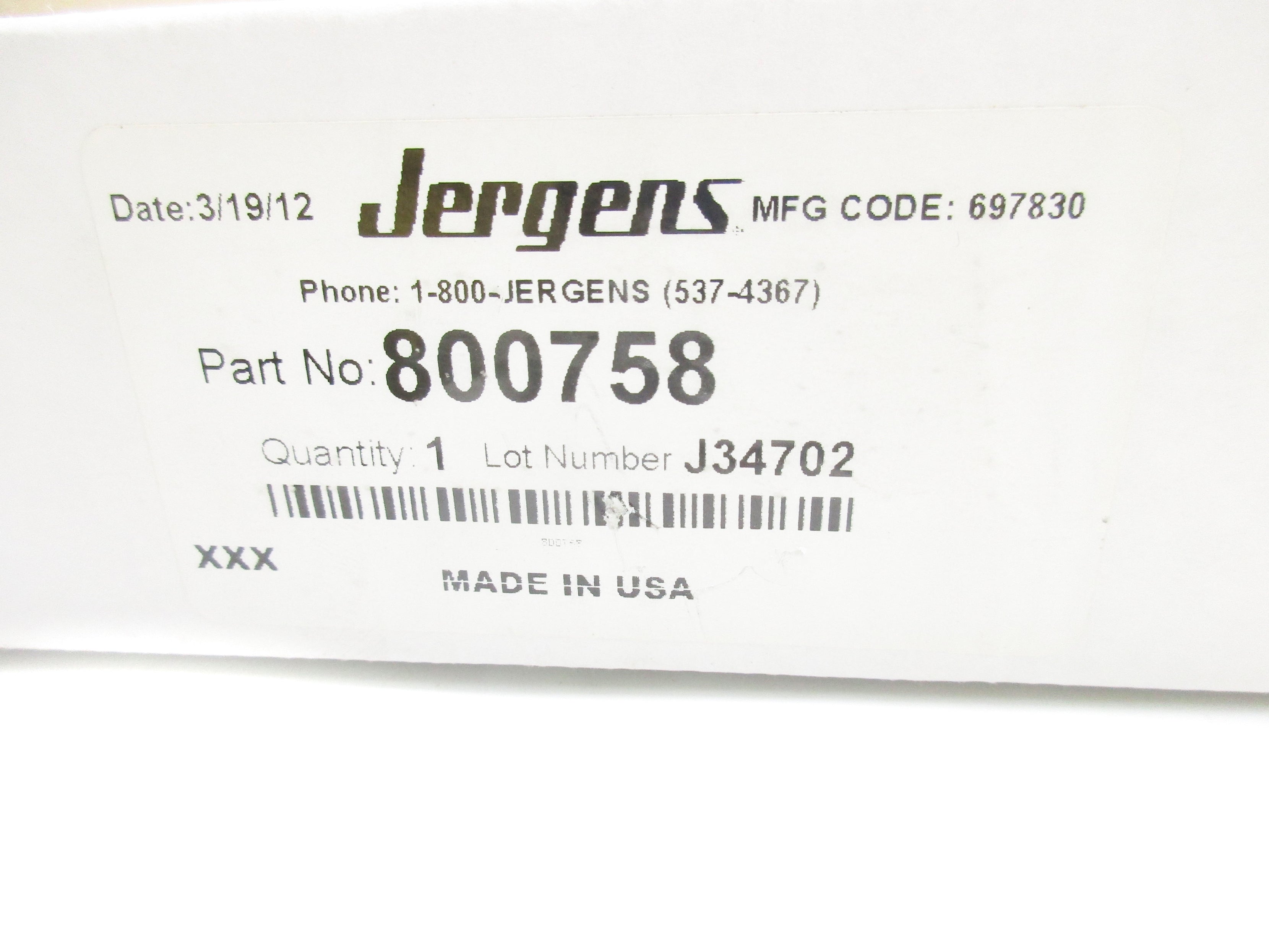 JERGENS 800758 NSMP