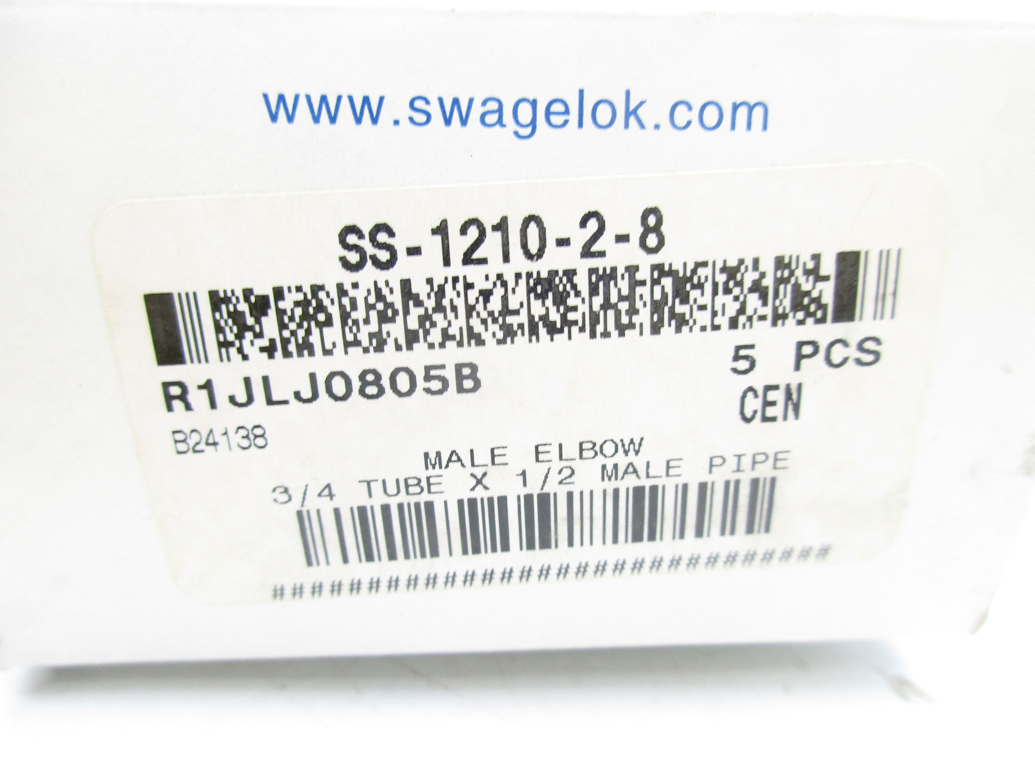 SWAGELOK SS-1210-2-8 (PKG OF 5) NSMP