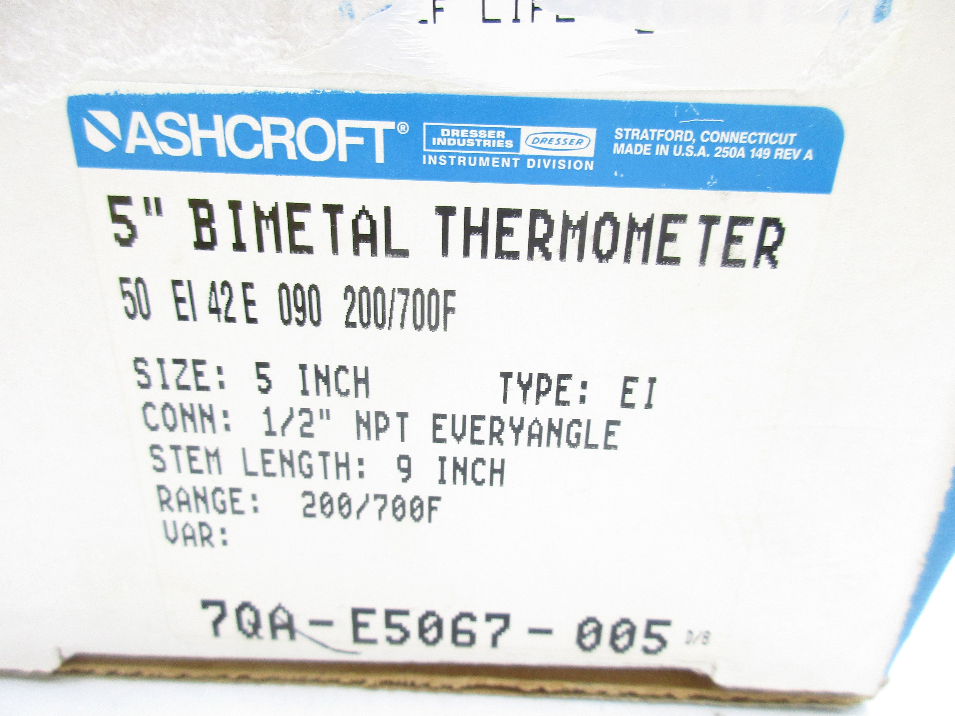 ASHCROFT 50-EI42E-090-200/700F NSMP