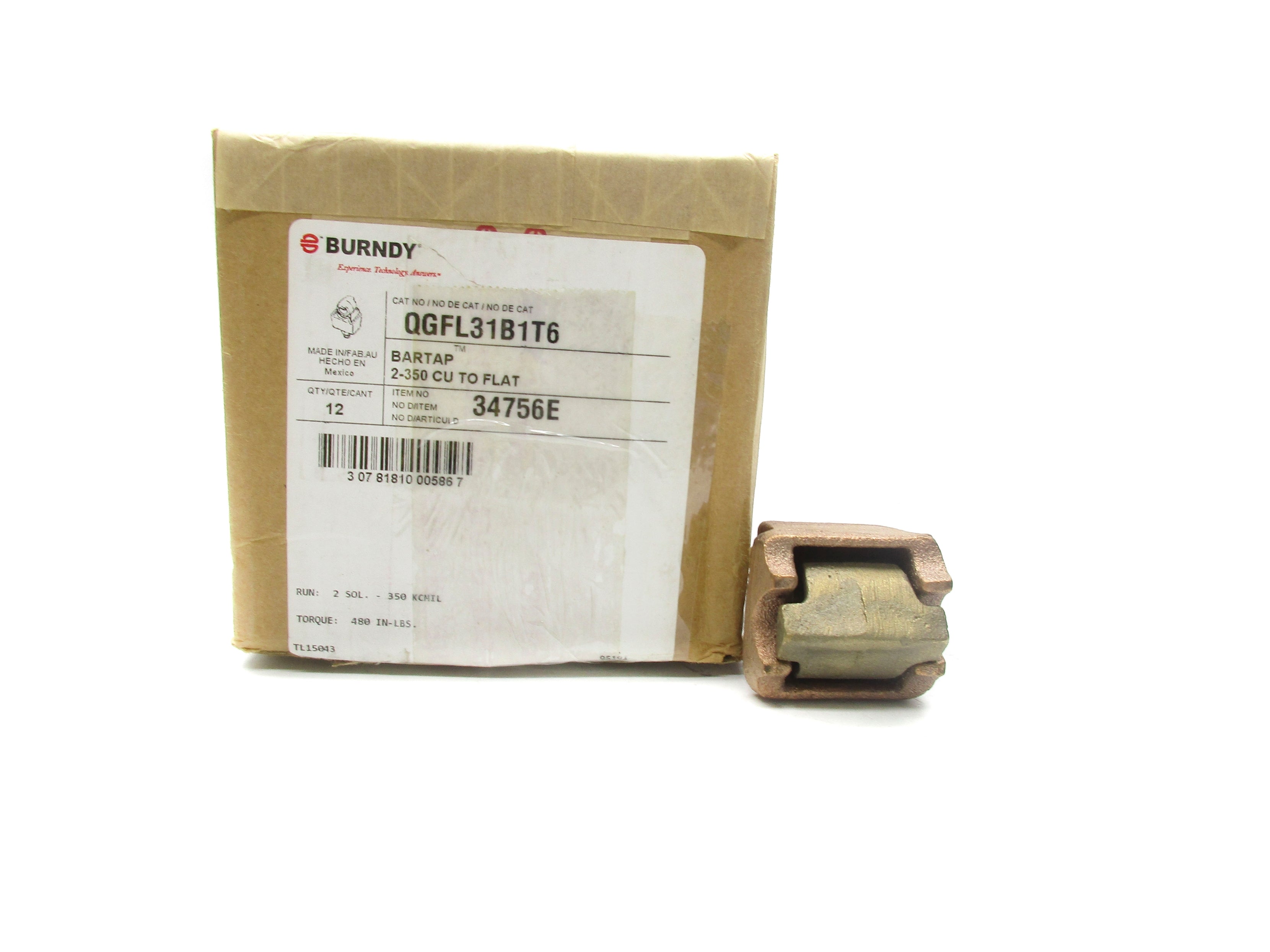 BURNDY QGFL31B1T6 (PKG OF 12) NSMP