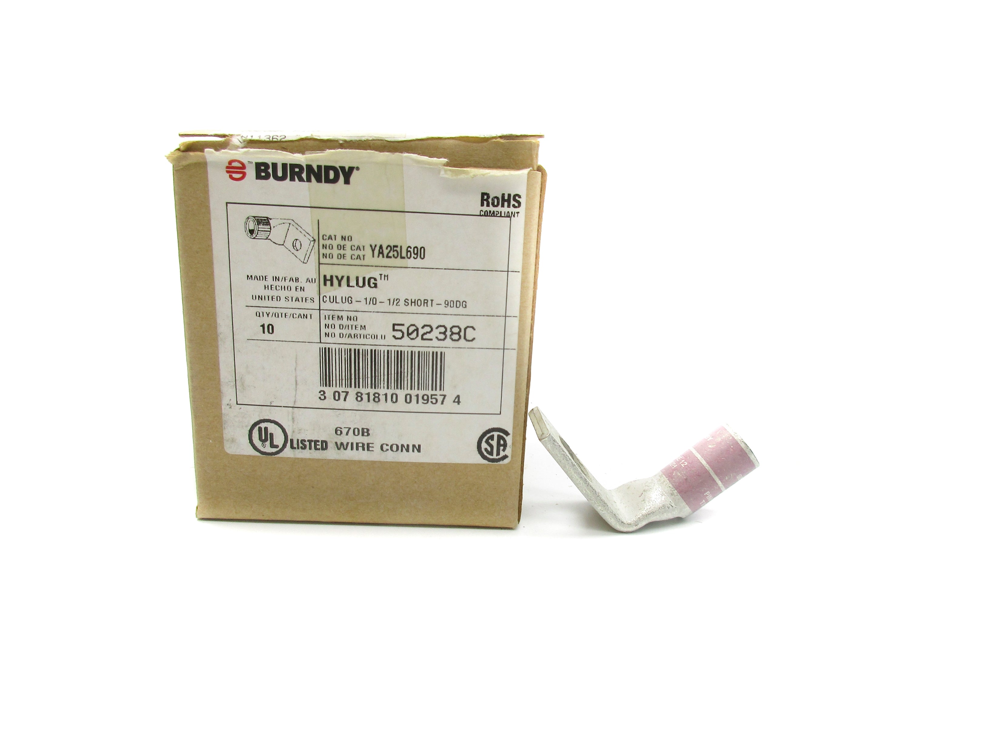BURNDY YA25L690 (PKG OF 10) NSMP