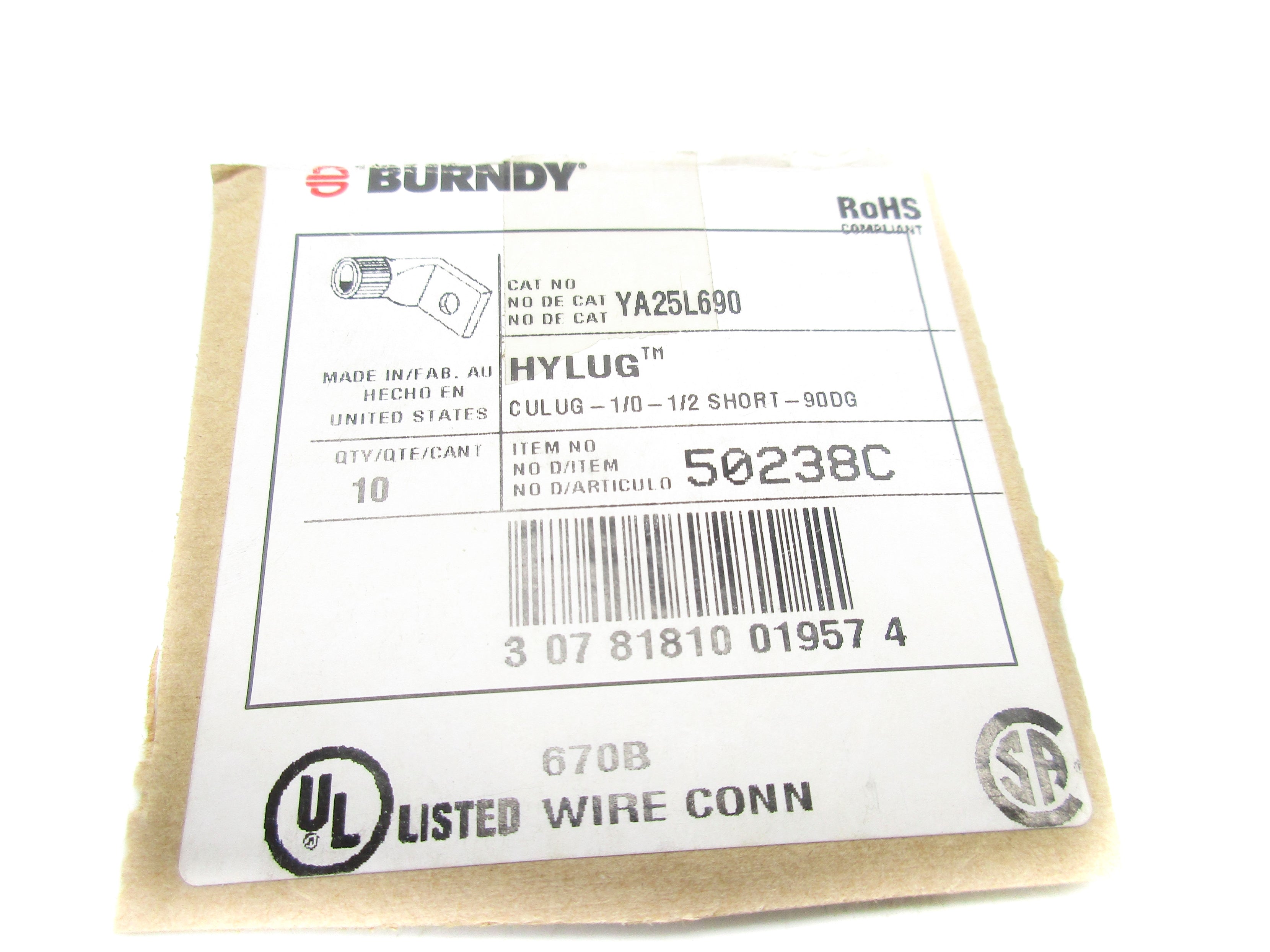 BURNDY YA25L690 NSNP