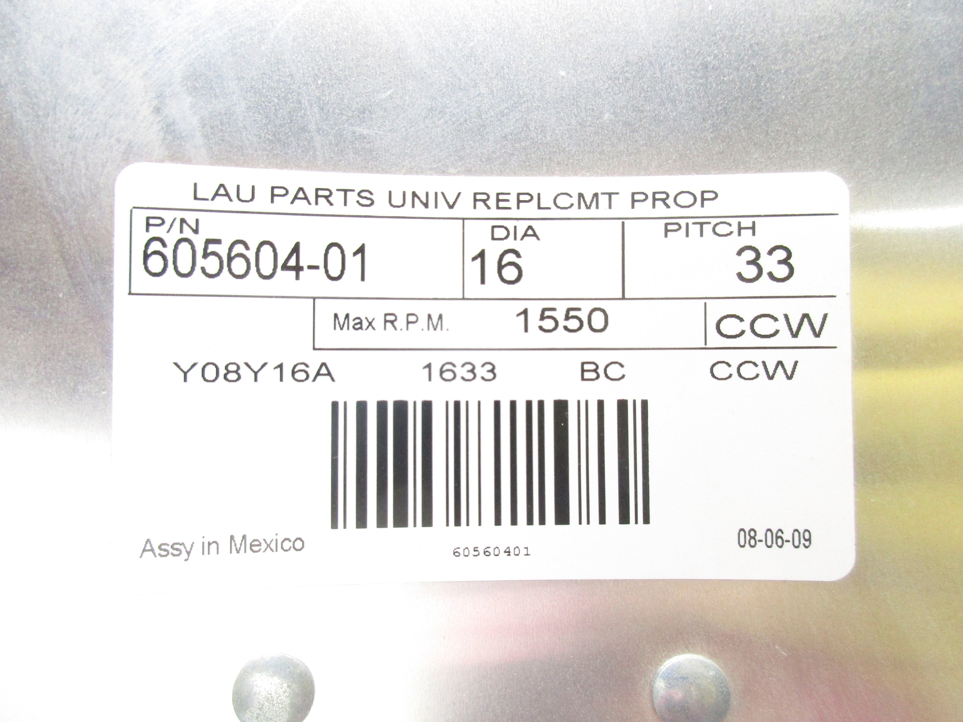 LAU PARTS 605604-01 NSNP