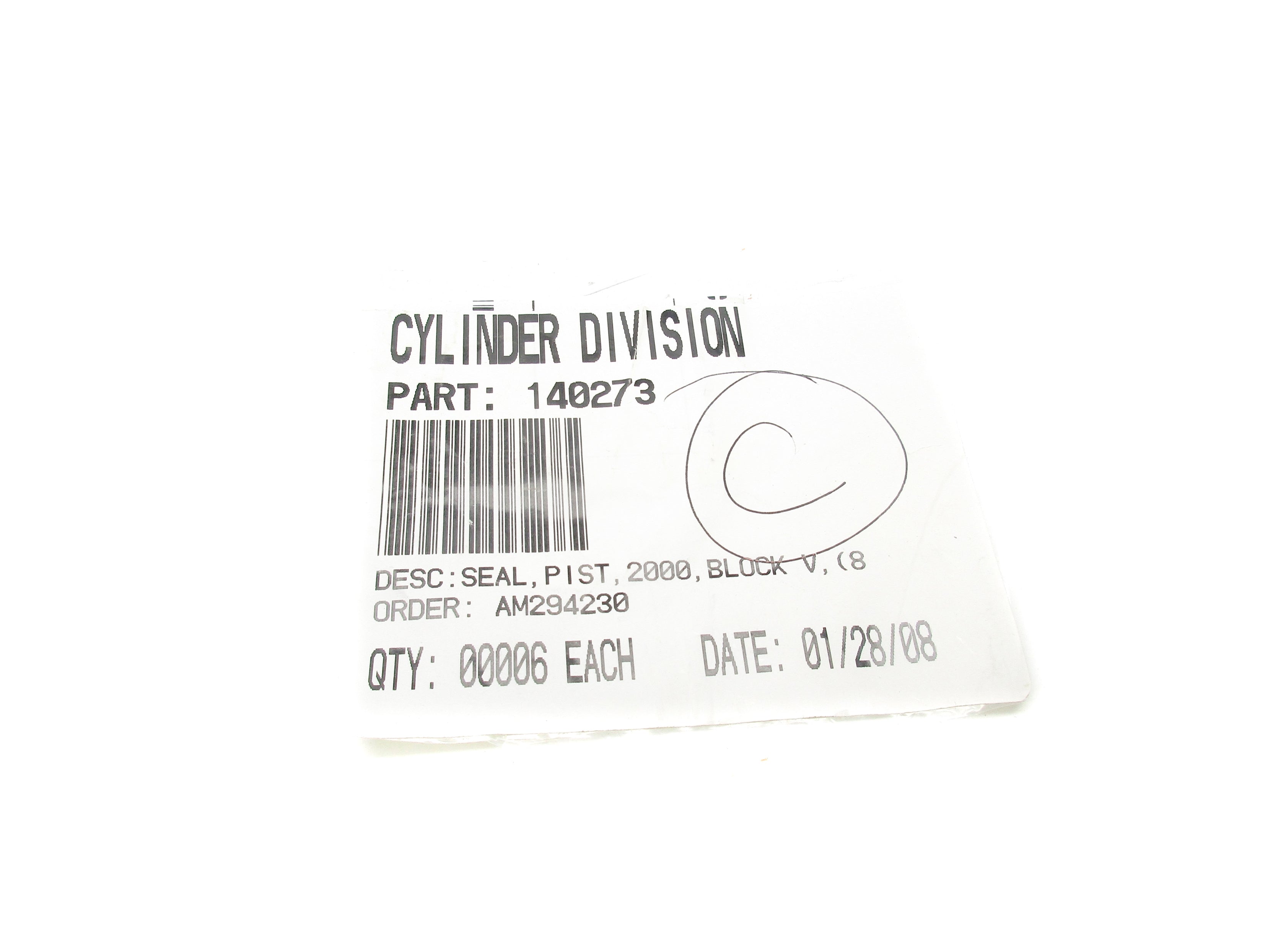 CYLINDER DIVISON 140273 NSNP