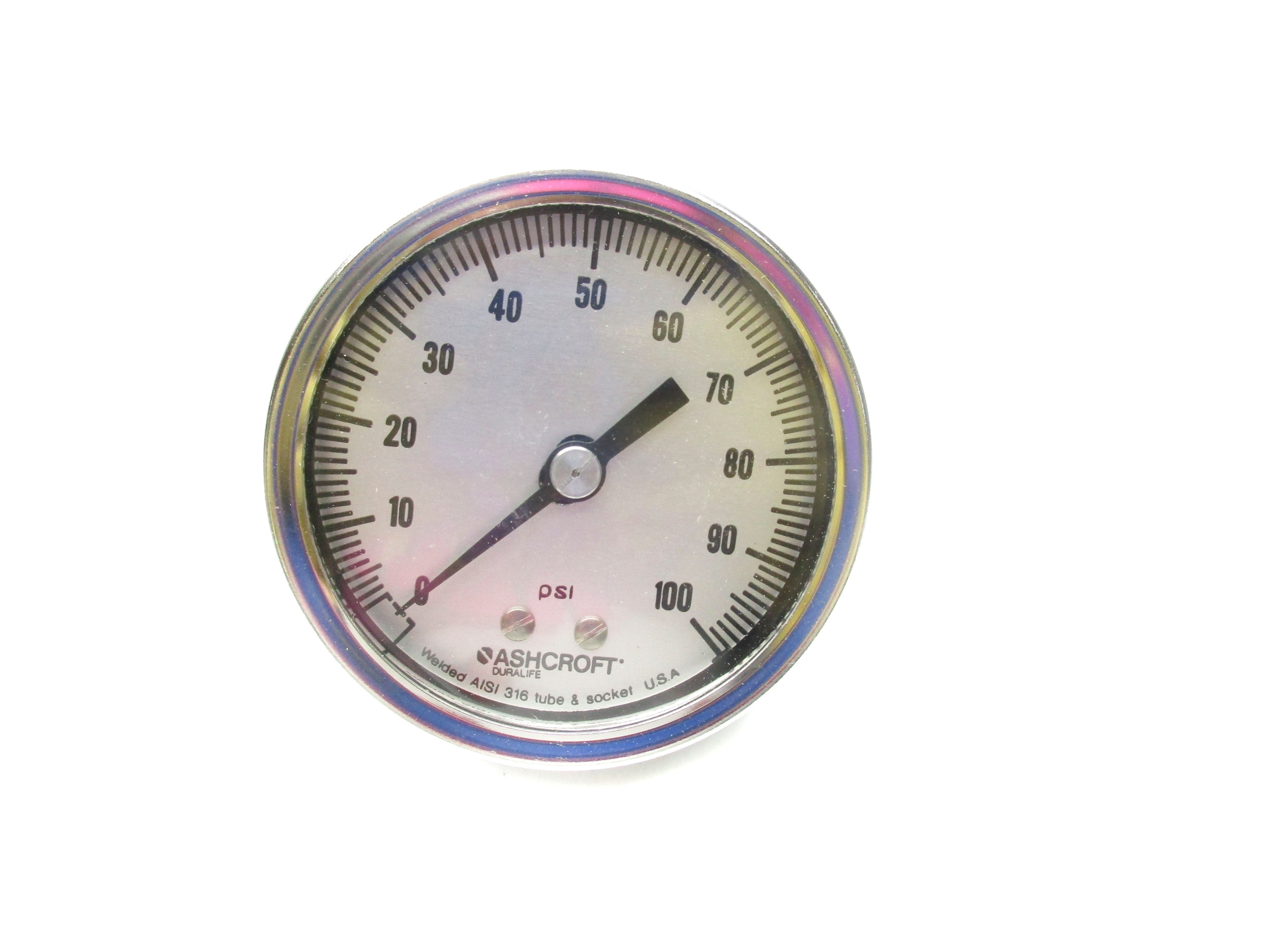 ASHCROFT 25-1009-SW-02B-100# 0-100PSI NSMP