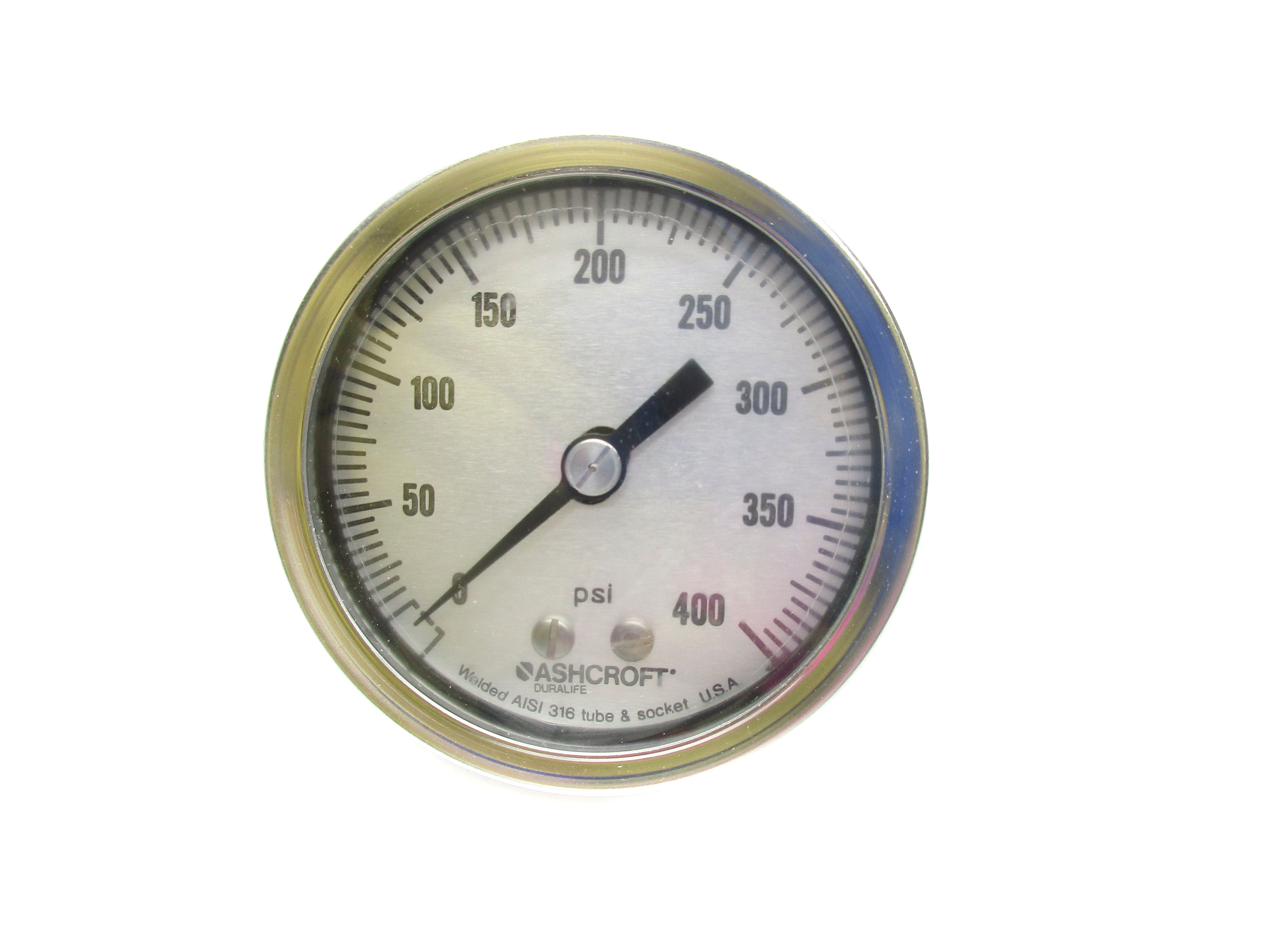 ASHCROFT 25-1009-SW-02B-400# 0-400PSI 2-1/2" NSMP