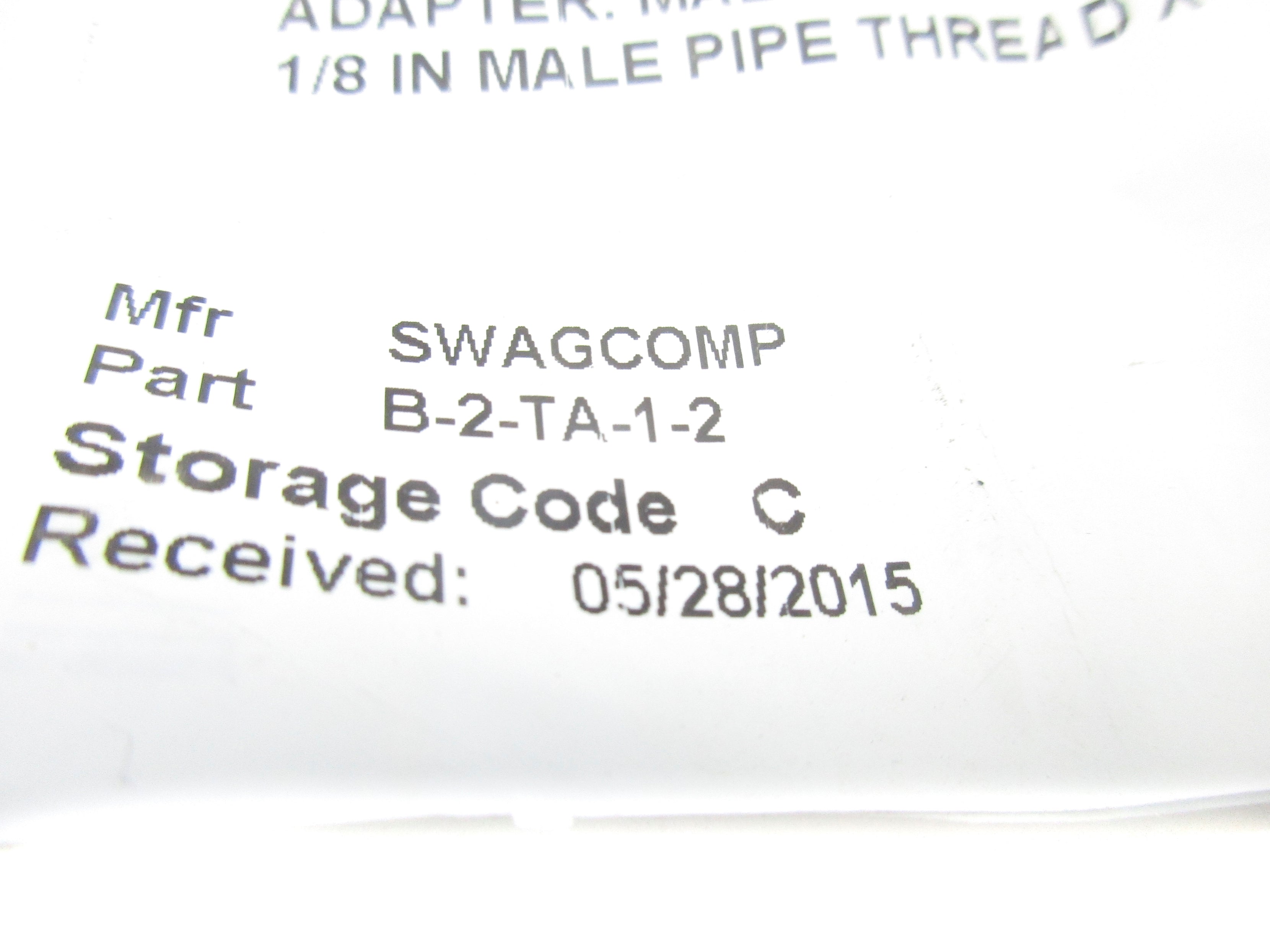 SWAGELOK B-2-TA-1-2 NSNP