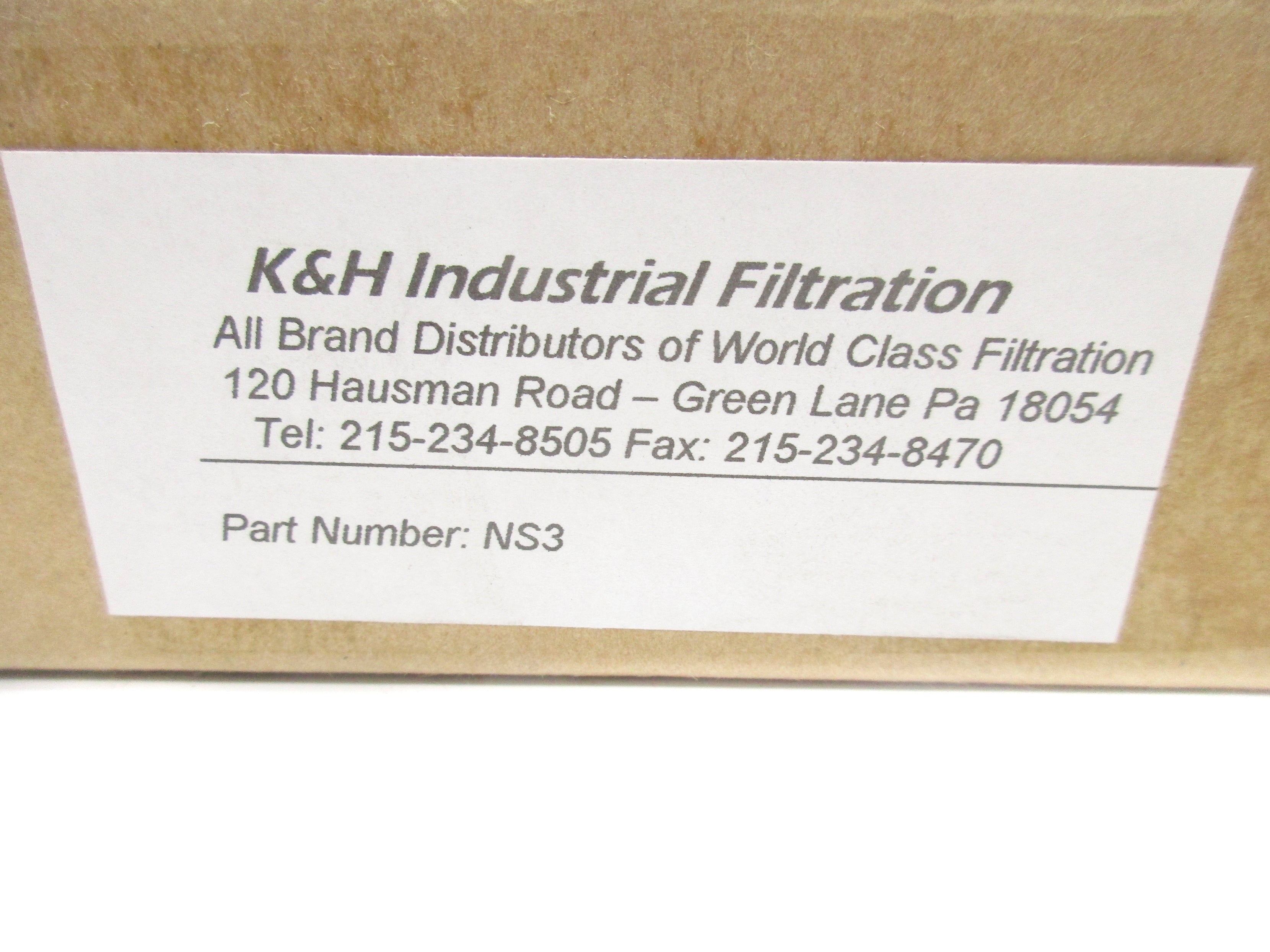 K&H INDUSTRIAL FILTRATION NS3 NSMP