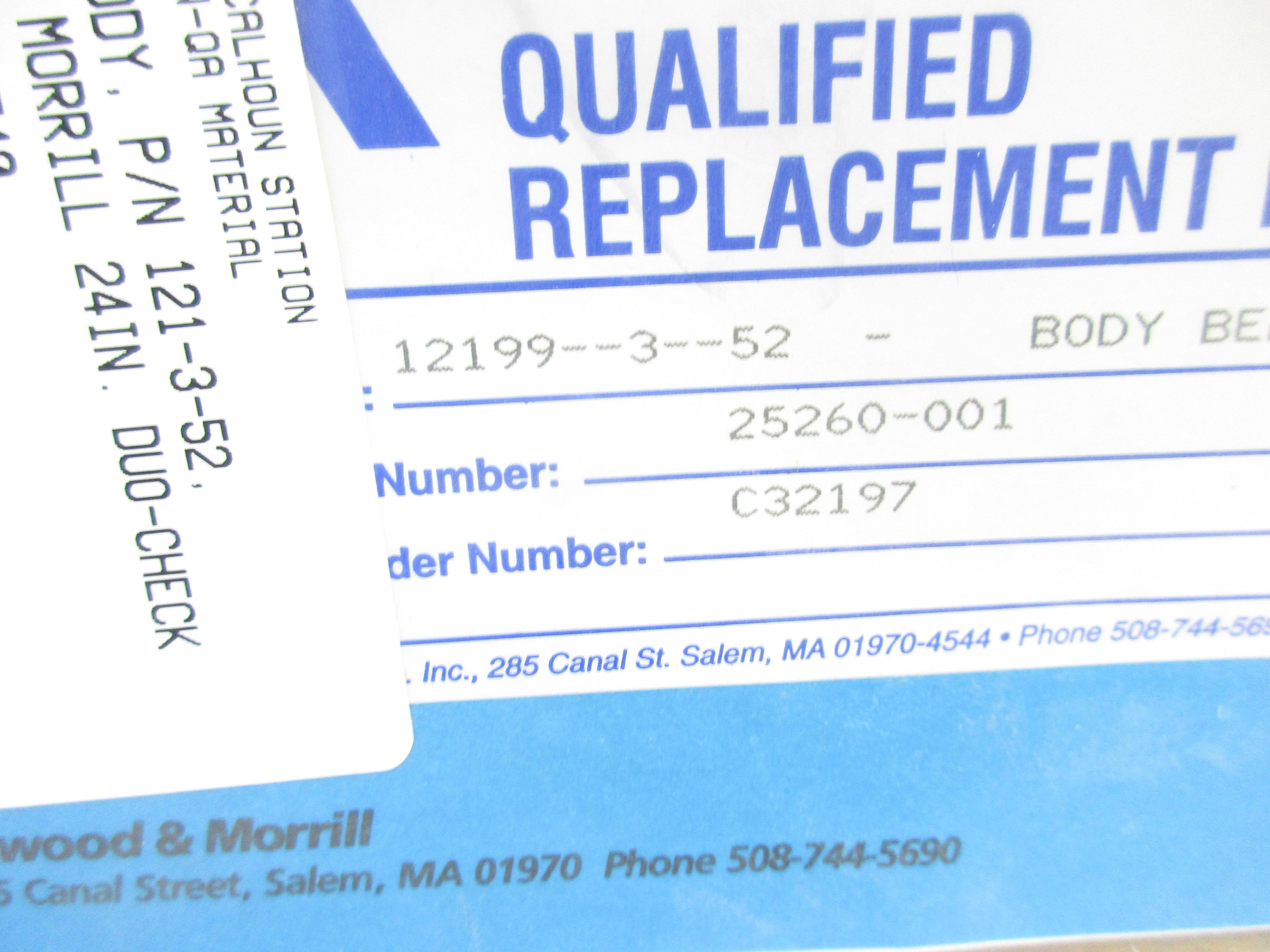 ATWOOD & MORRILL 12199-3-52 25260-001 NSMP