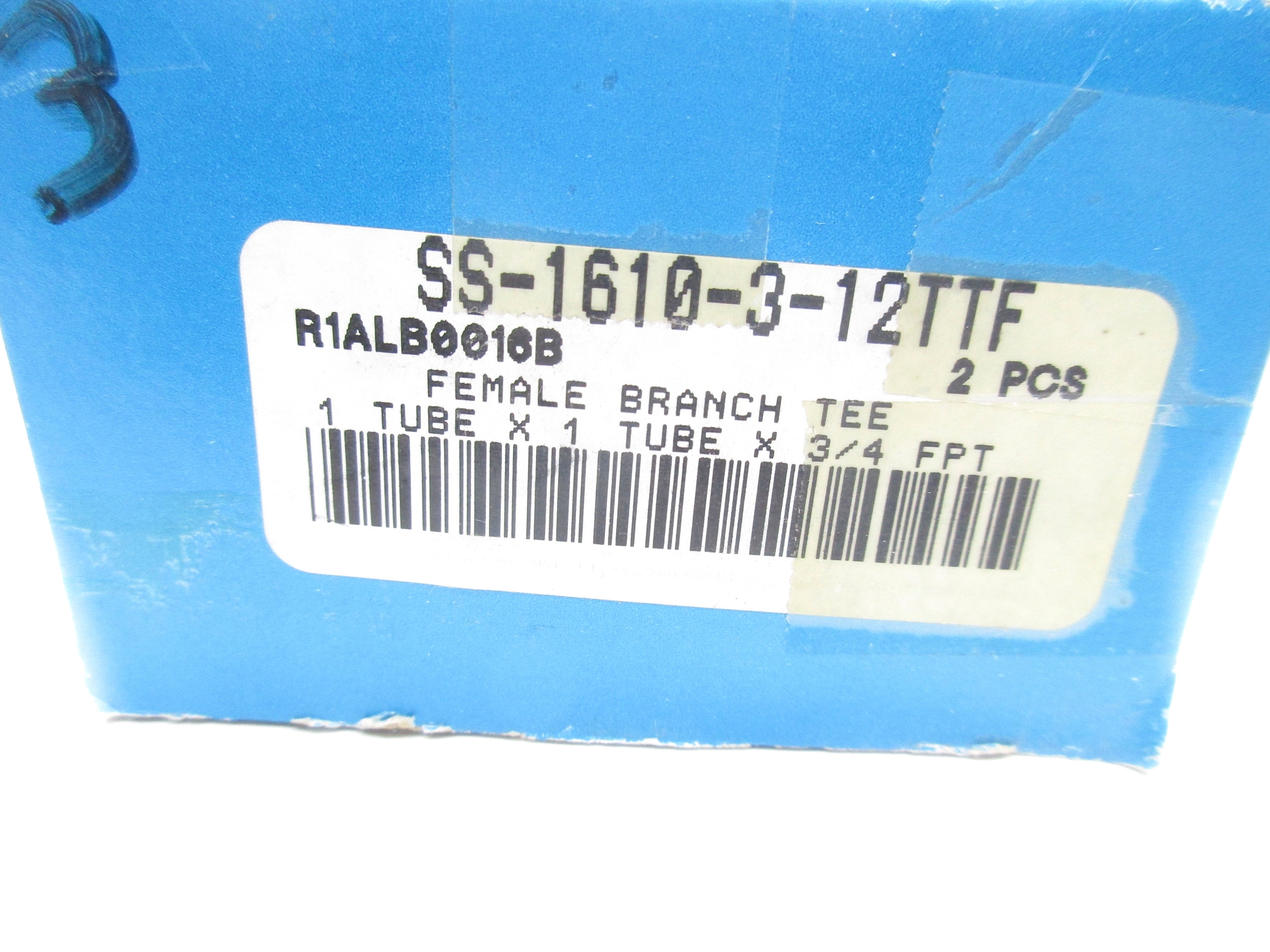 SWAGELOK SS-1610-3-12TTF (PKG OF 2) NSMP