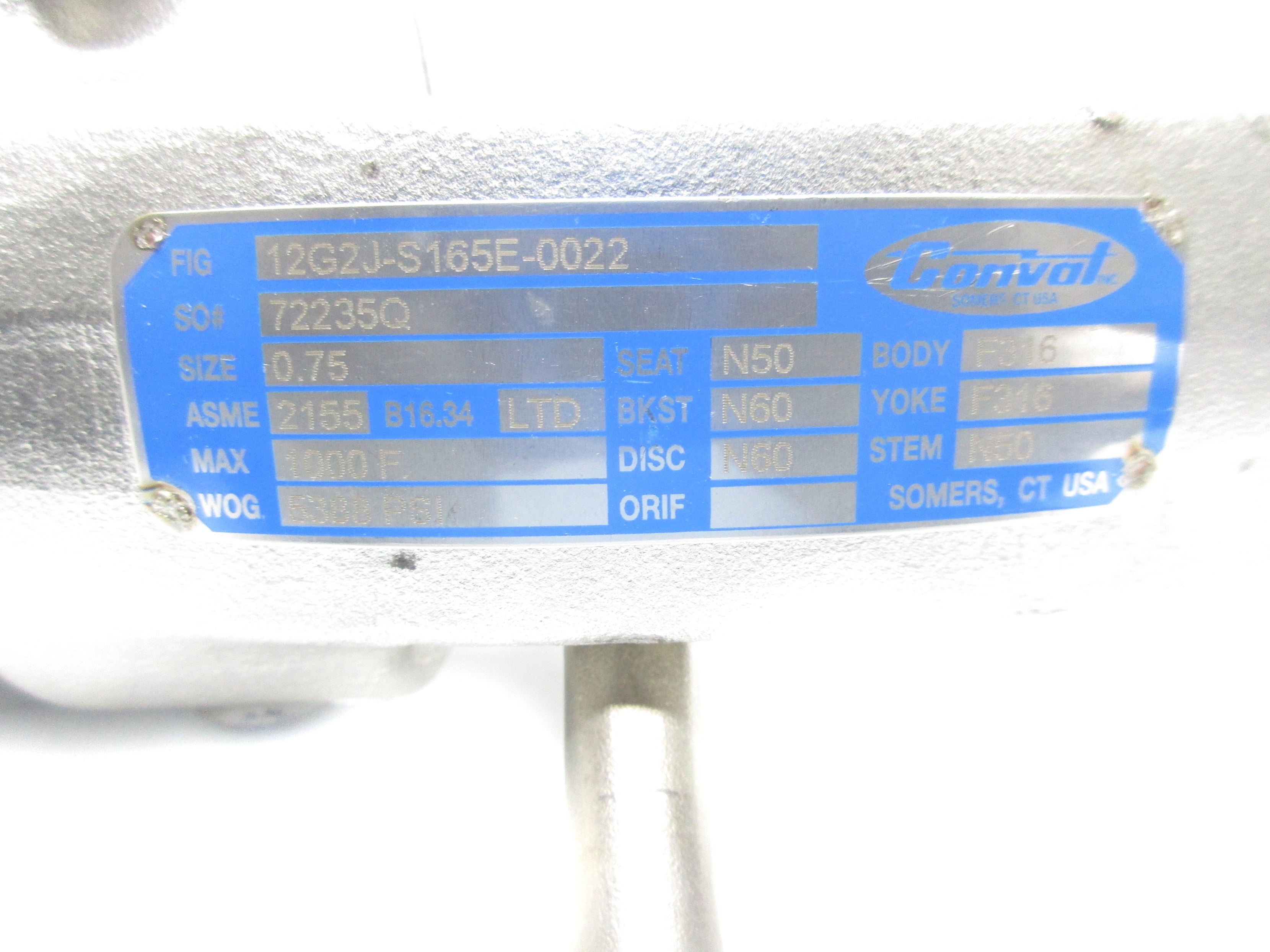 CONVAL 12G2J-S165E-0022 NSNP