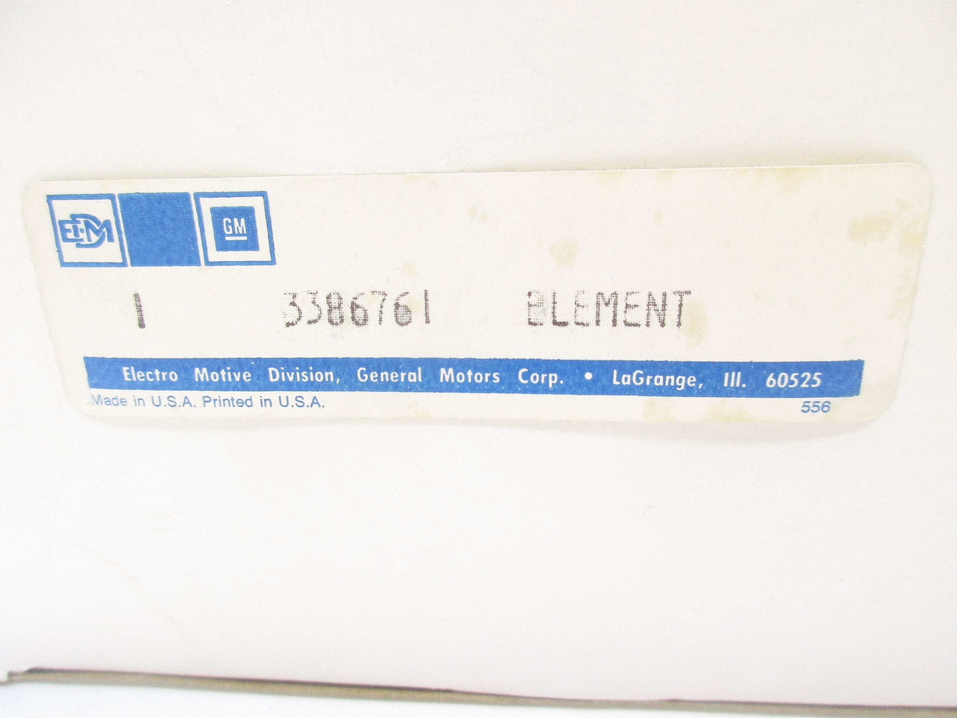 ELECTRO MOTIVE DIVISION 3386761 NSMP