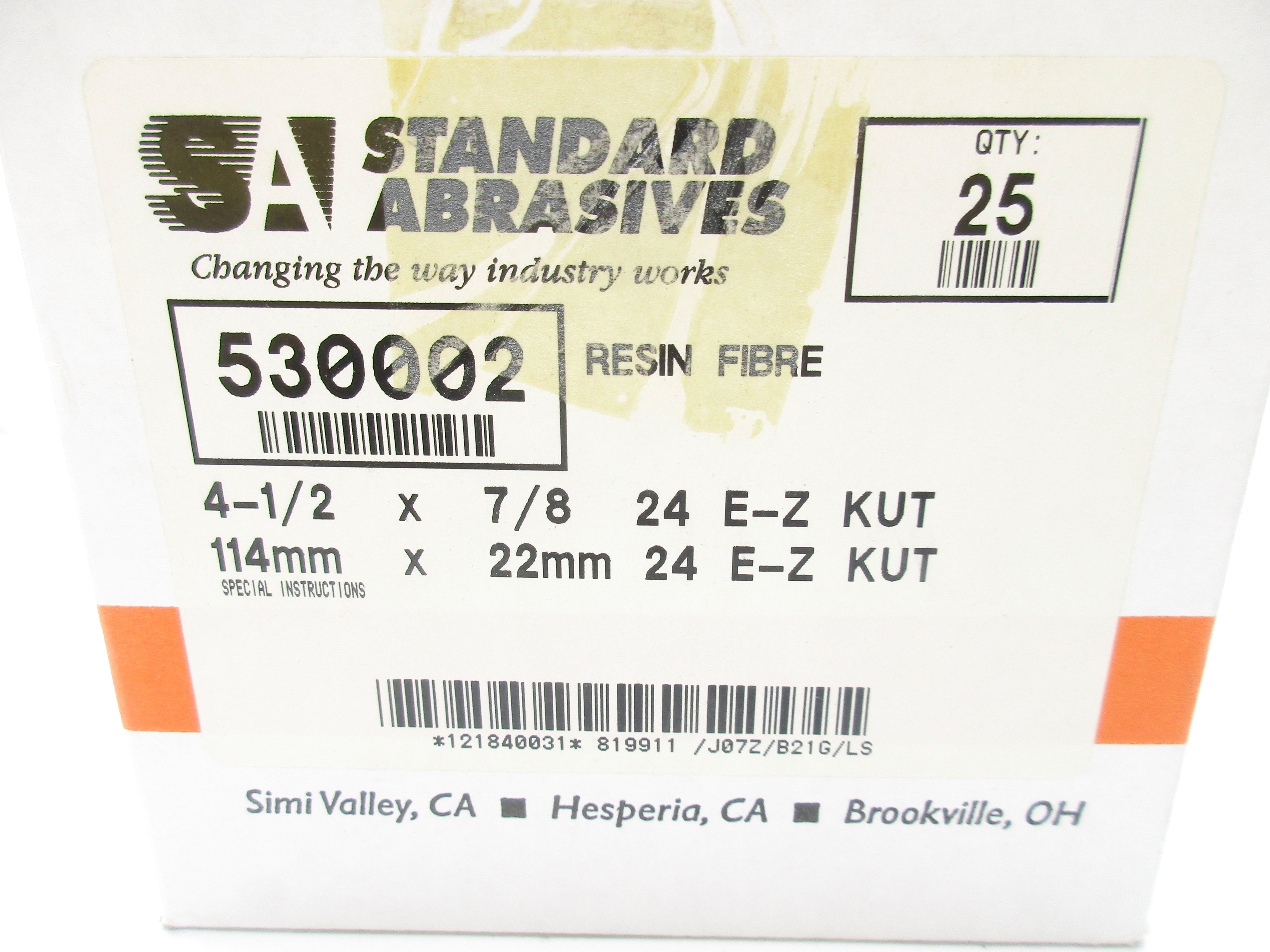 STANDARD ABRASIVES 530002 (PKG OF 25) NSMP