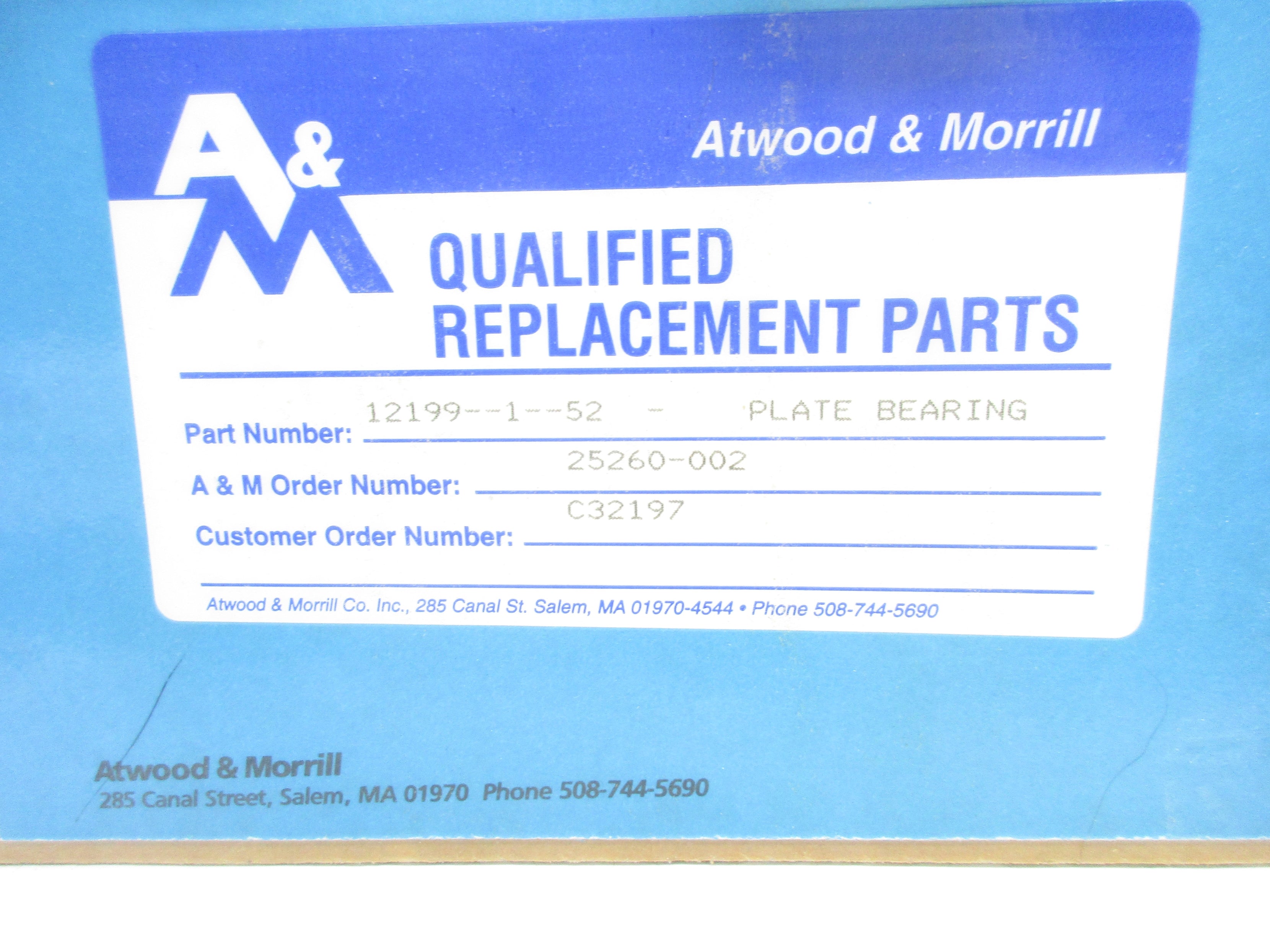 ATWOOD & MORRILL 12199-1-52 25260-002 NSMP