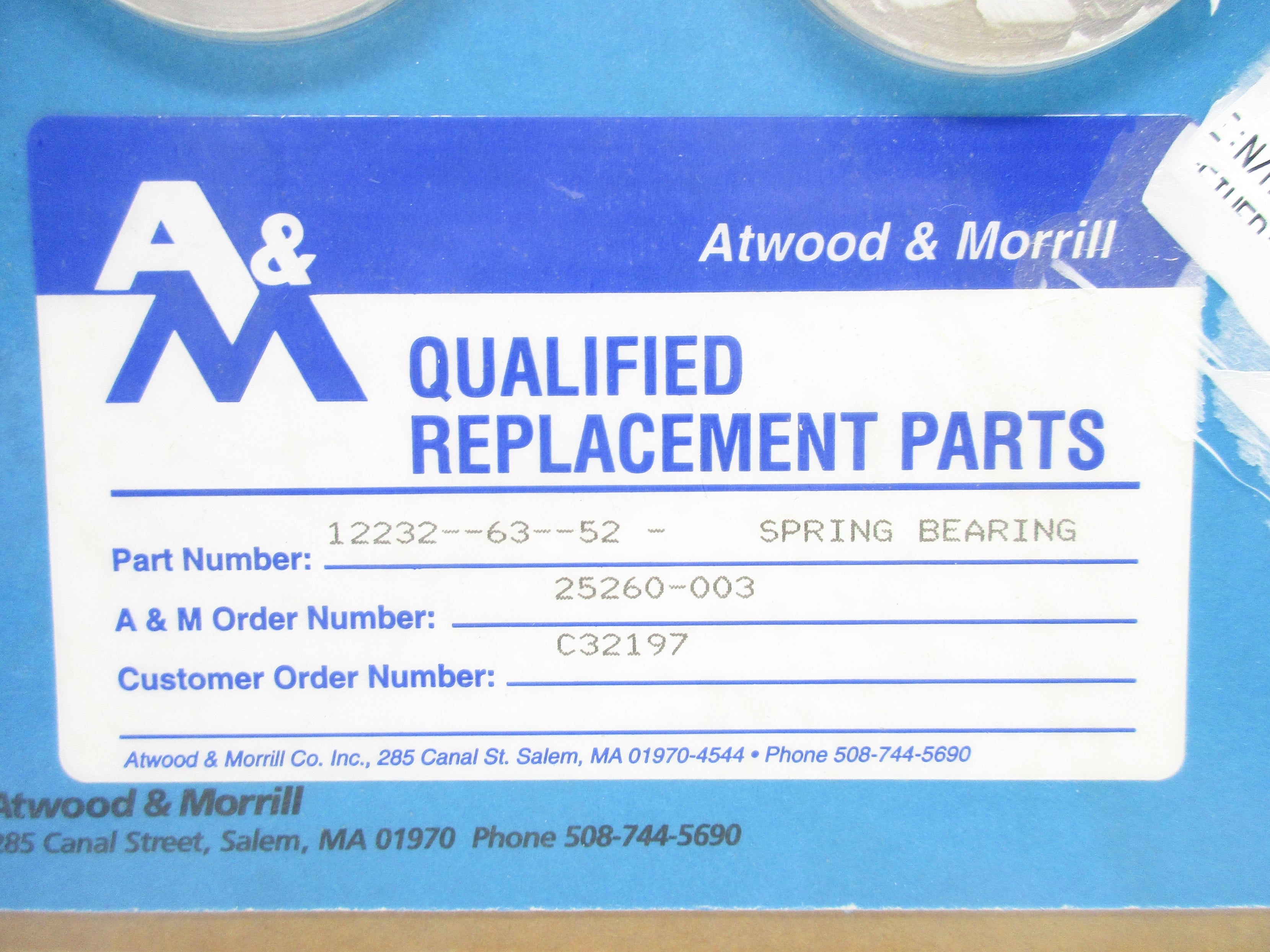 ATWOOD & MORRILL 12232-63-52 25260-003 NSMP
