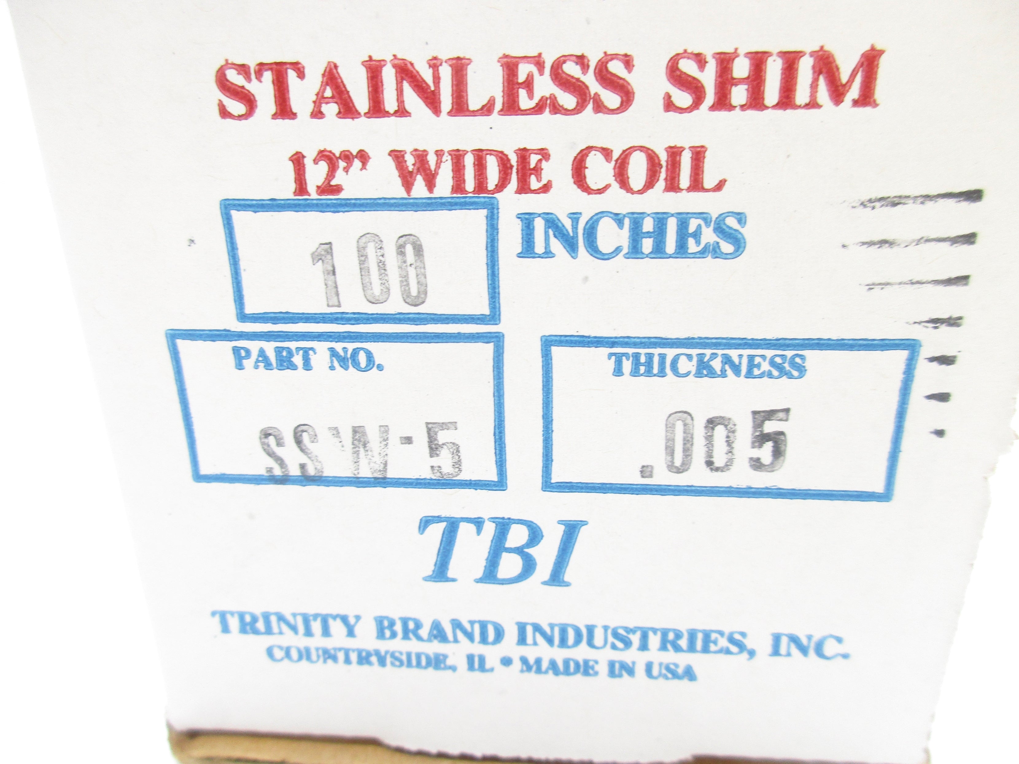 TRINITY BRAND INDUSTRIES SSW-5 NSMP