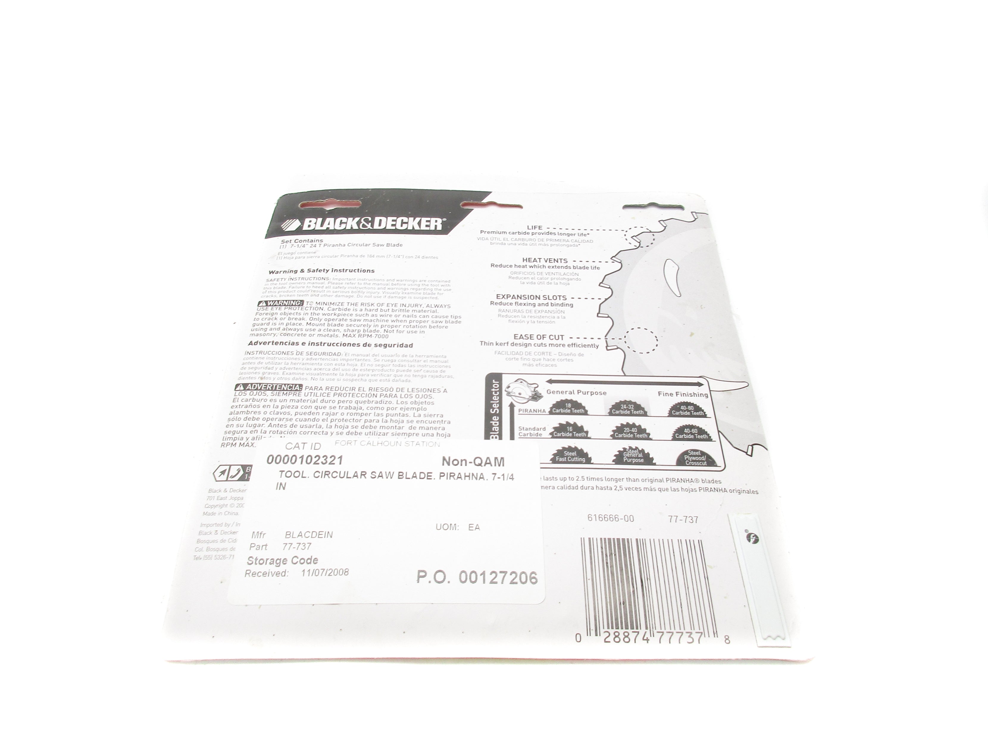 BLACK & DECKER 77-737 NSMP