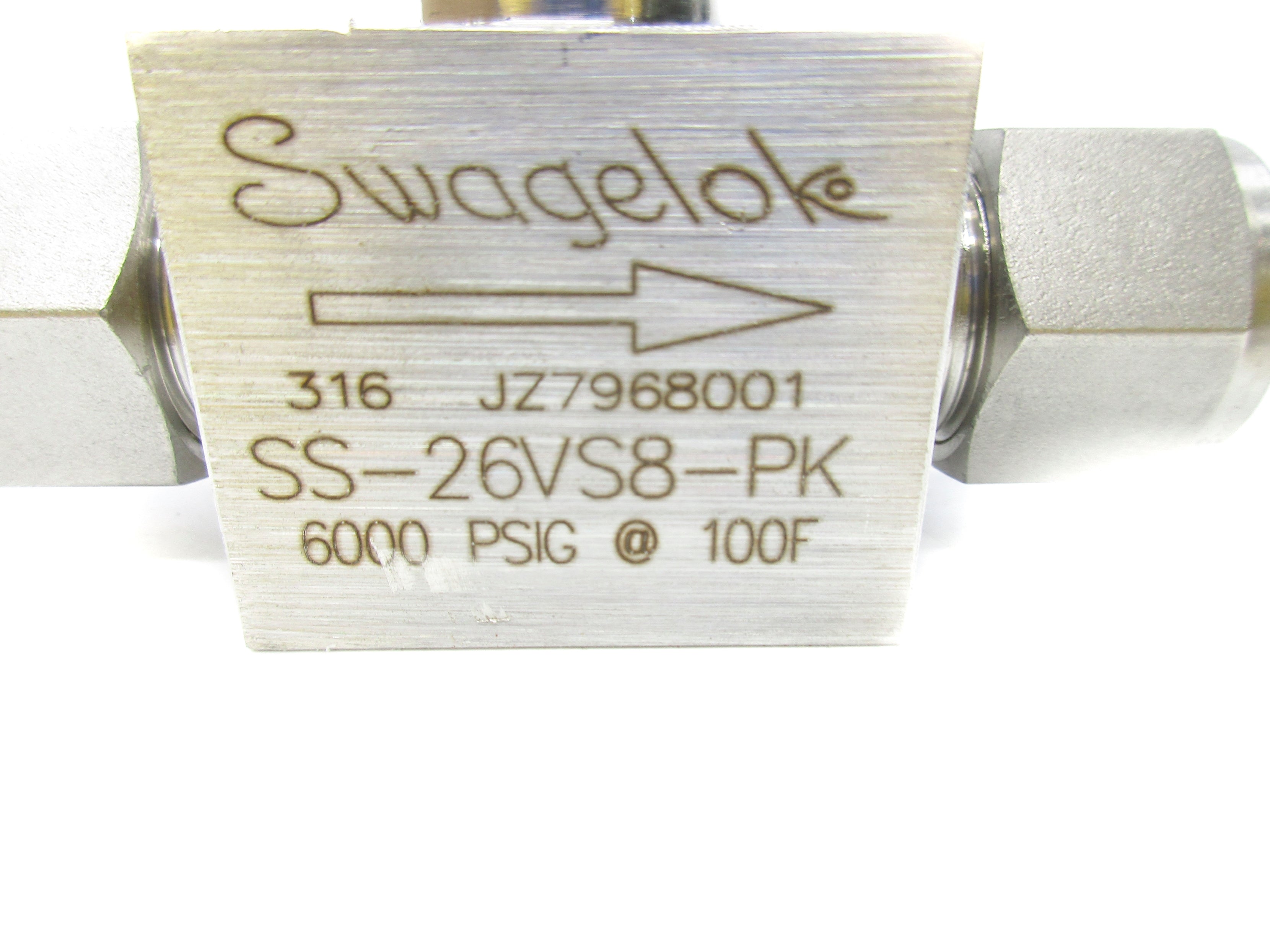 SWAGELOK SS-26VS8-PK 6000PSI NSNP