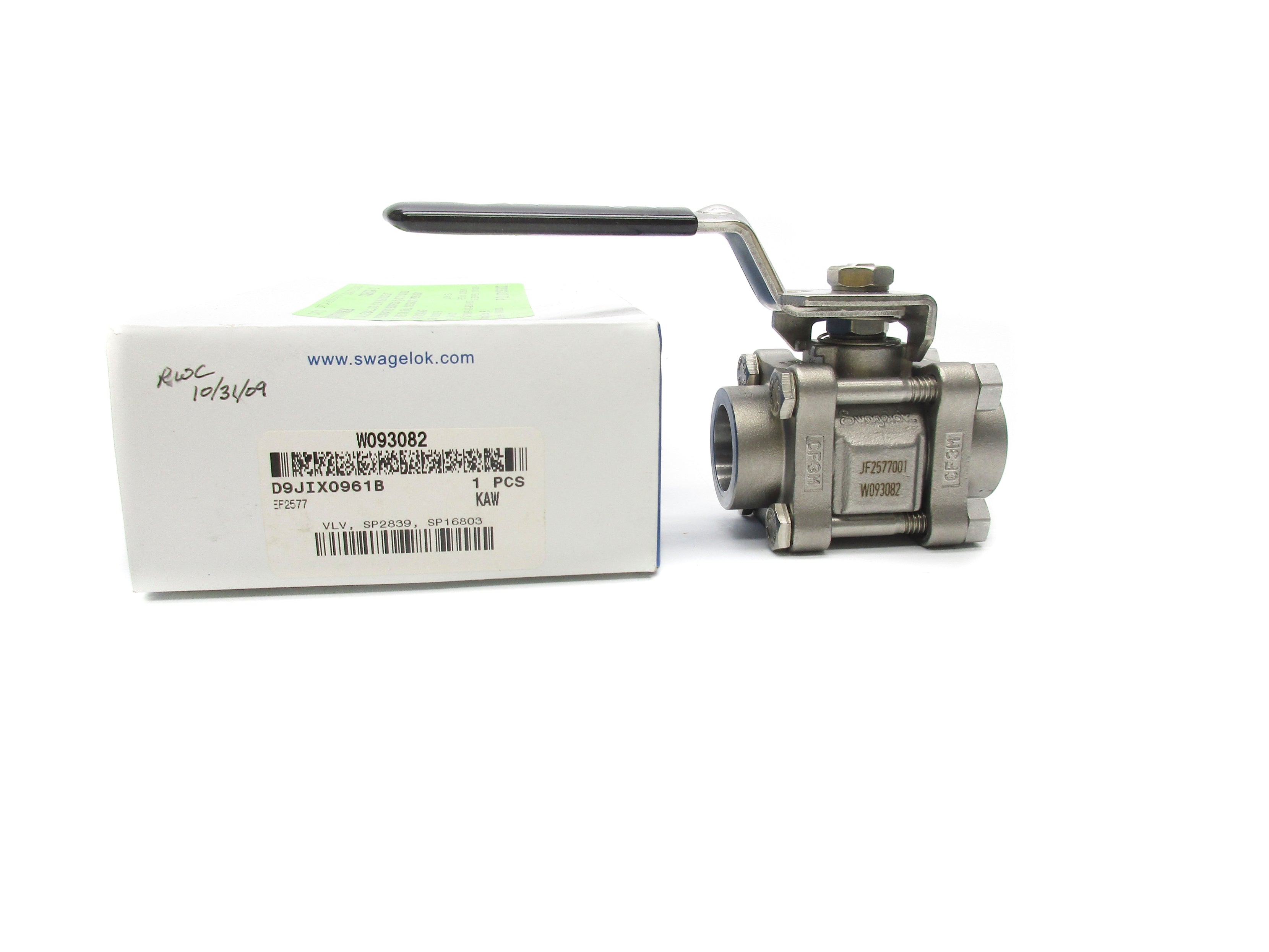 SWAGELOK W093082 2500PSI NSMP