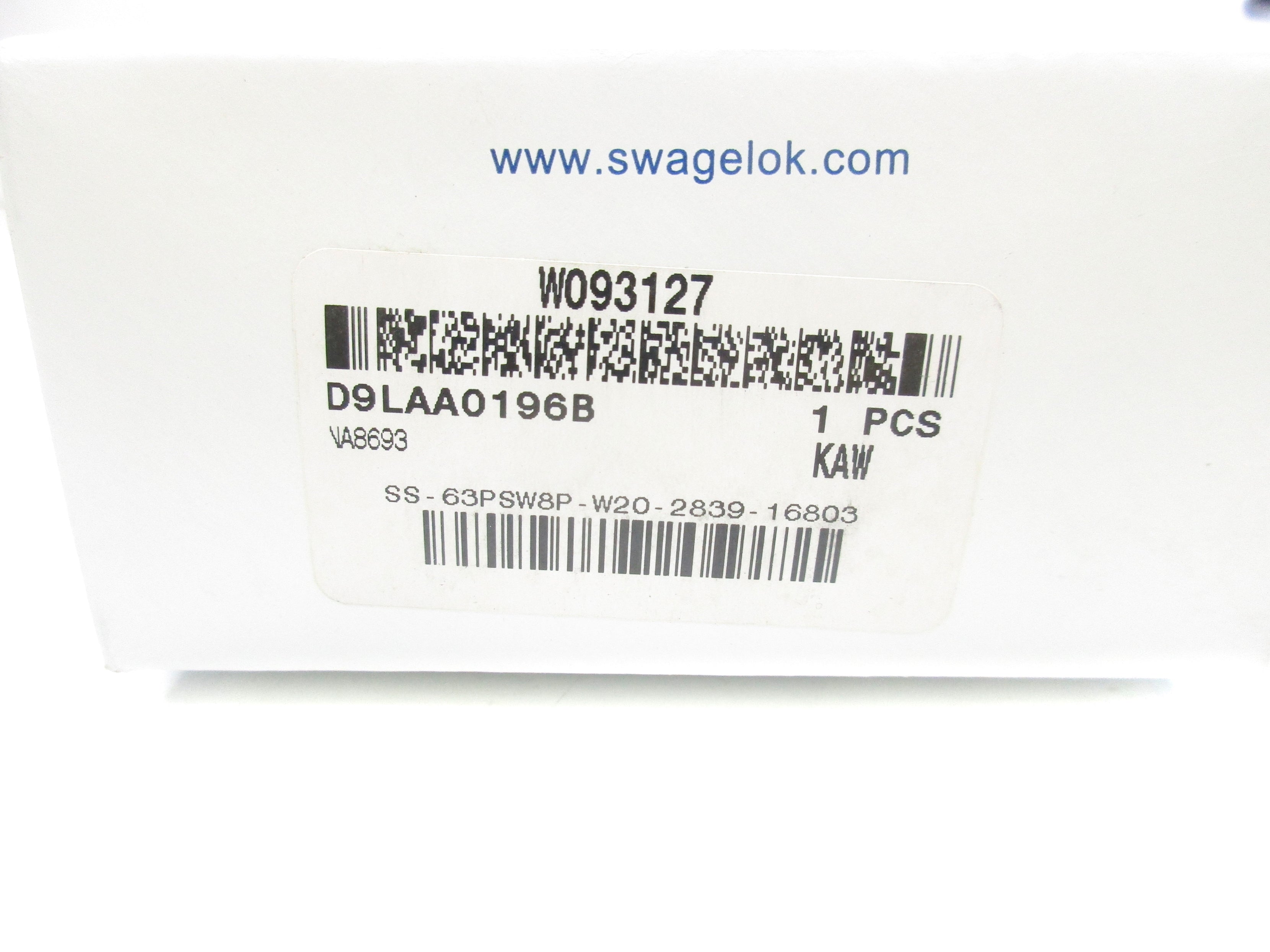 SWAGELOK W093127 2500PSI NSMP