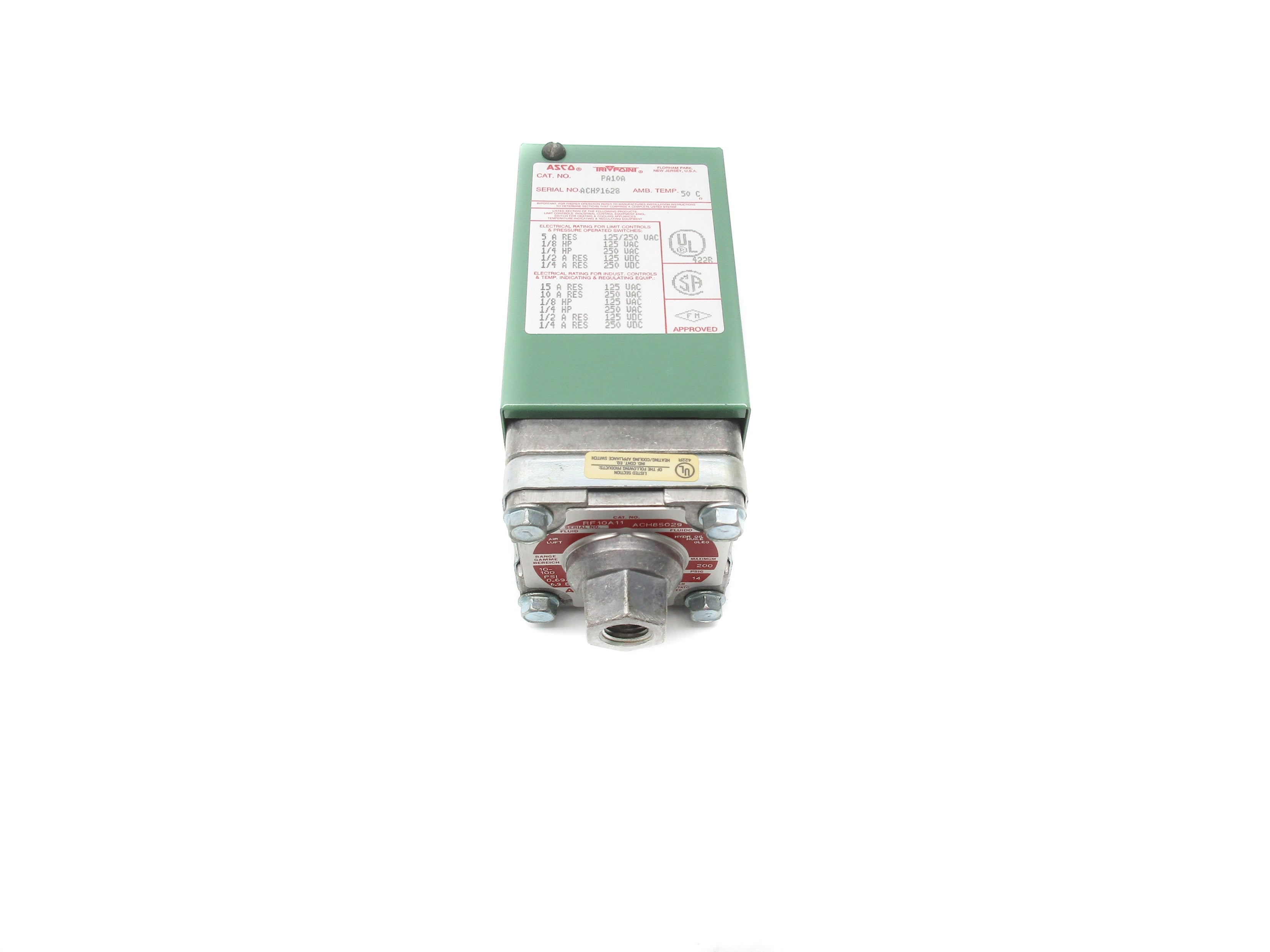 ASCO PA10A/RF10A11 10-100PSI NSMP