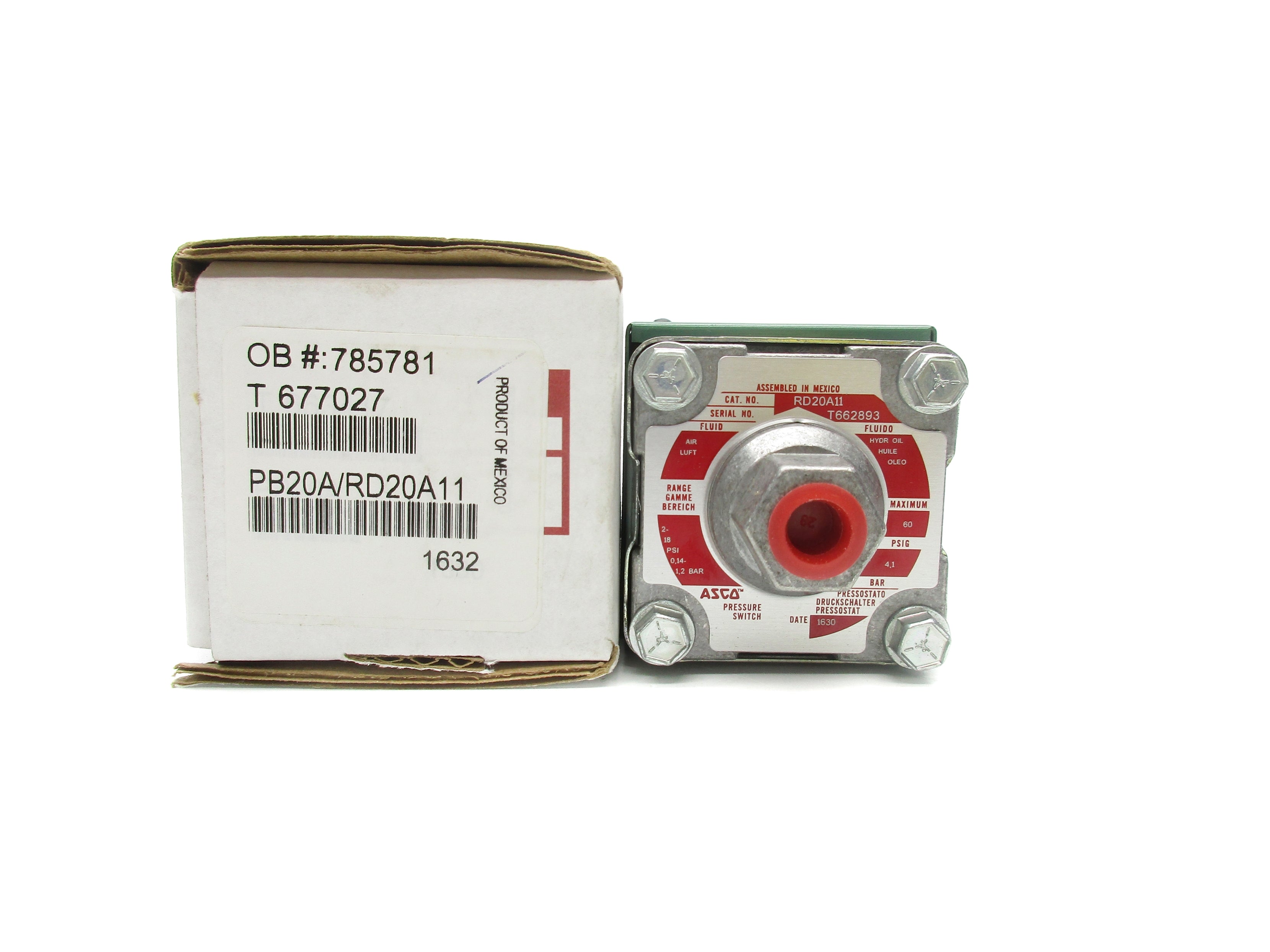 ASCO PB20A/RD20A11 2-18PSI NSMP