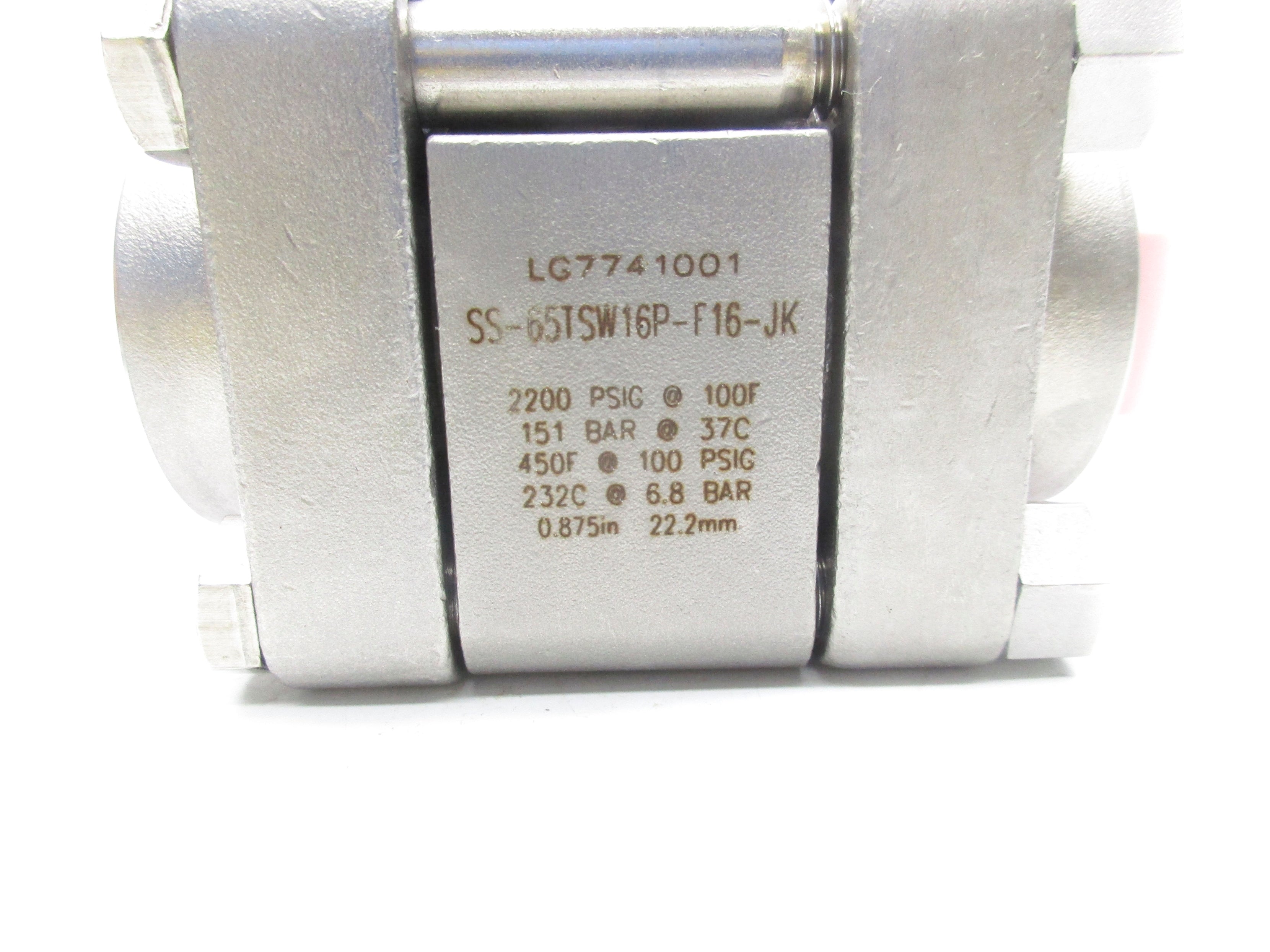 SWAGELOK SS-65TSW16P-F16-JK 2200PSI NSNP