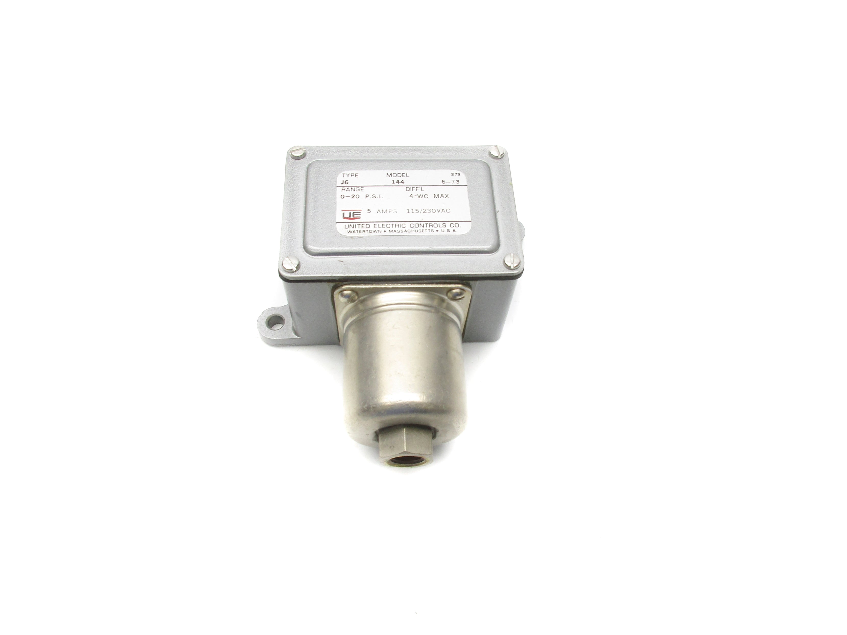 UNITED ELECTRIC CONTROLS J6-144 0-20PSI NSNP
