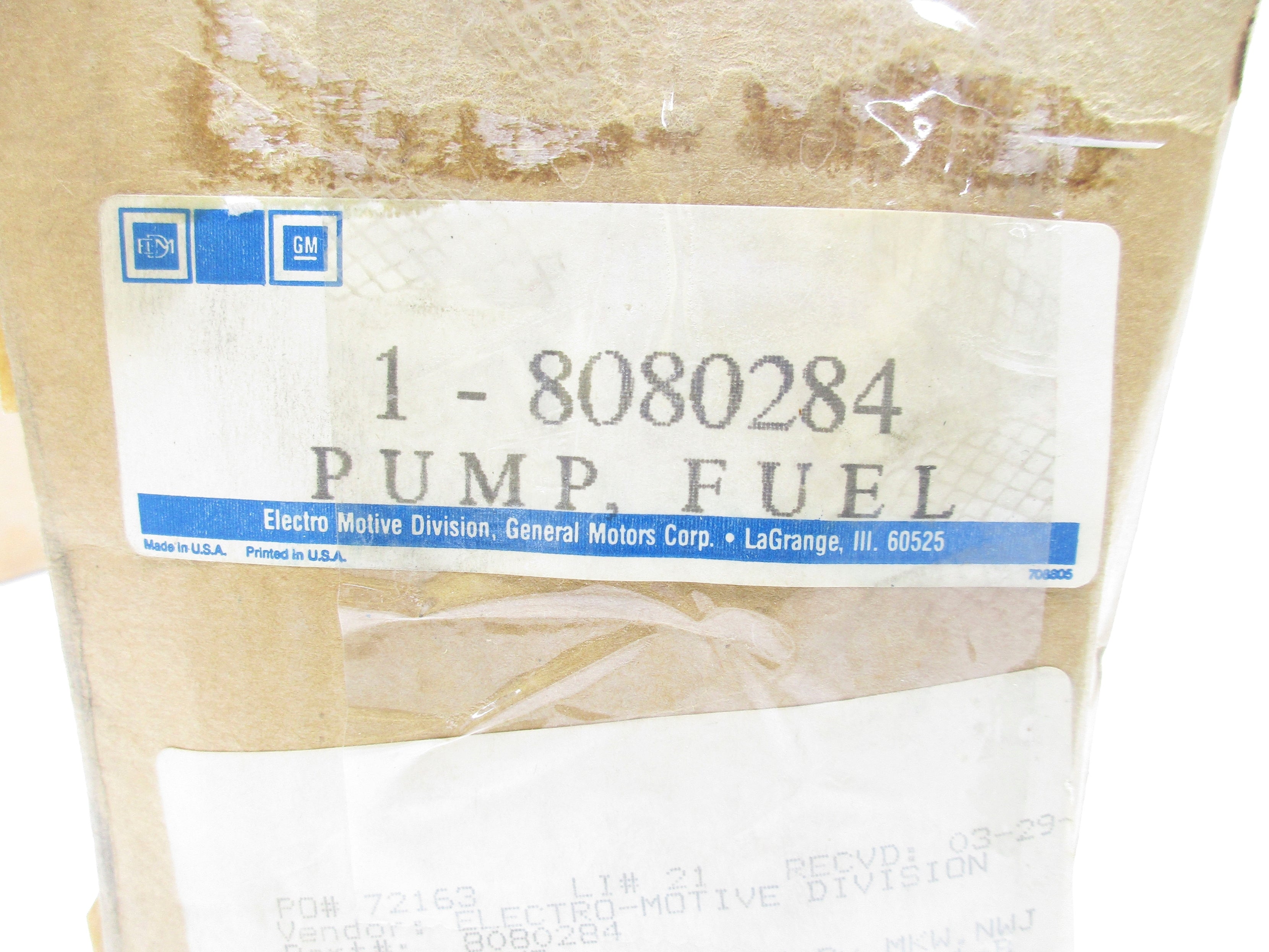 ELECTRO MOTIVE 8080284 GV-285-EX NSMP