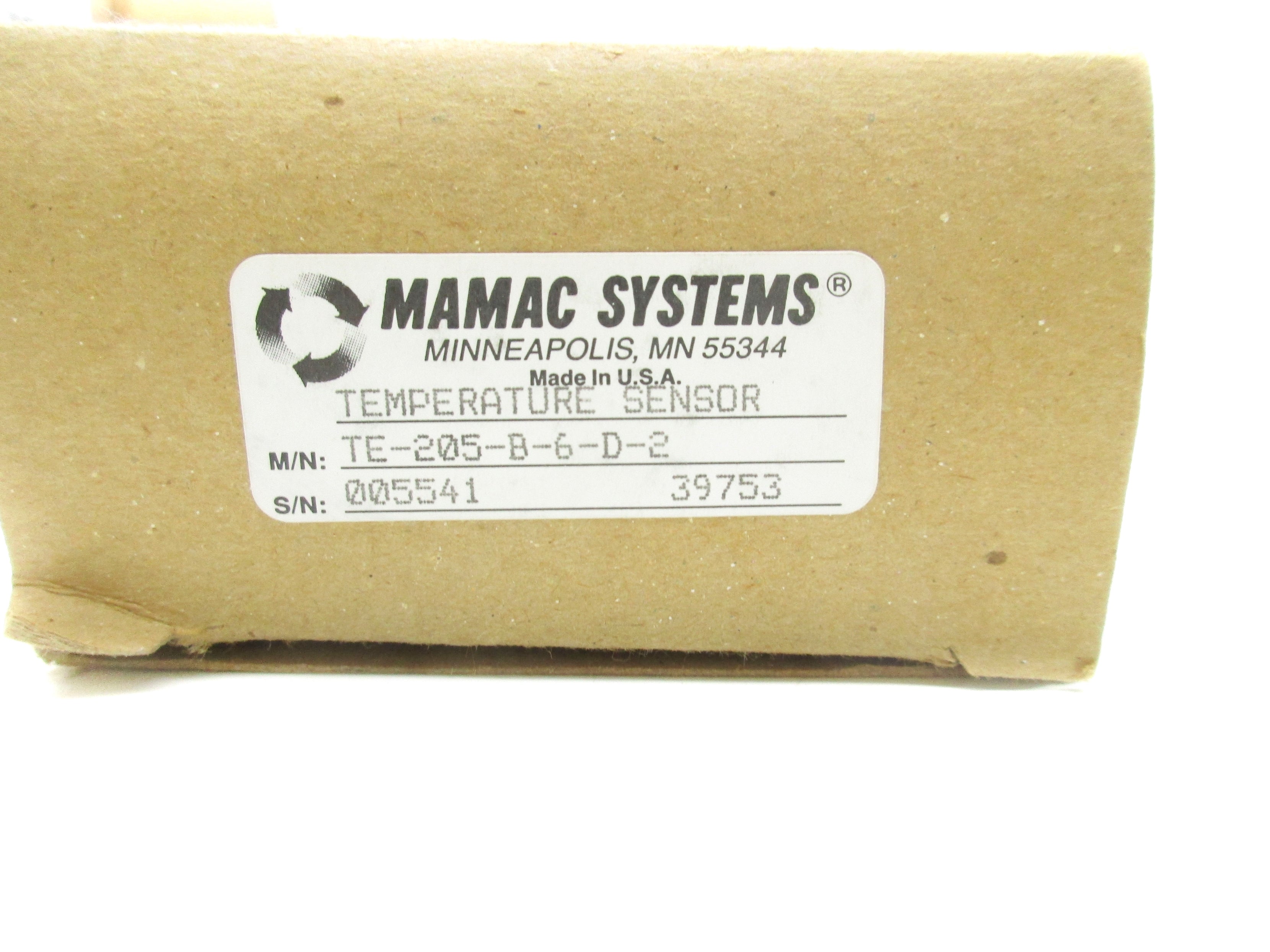 MAMAC SYSTEMS TE-205-B-6-D-2 NSMP