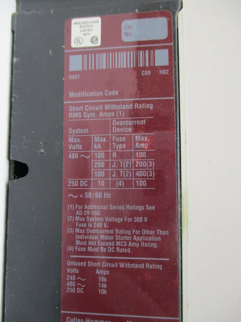 CUTLER HAMMER EHD2100K * NEW IN FACTORY BOX *