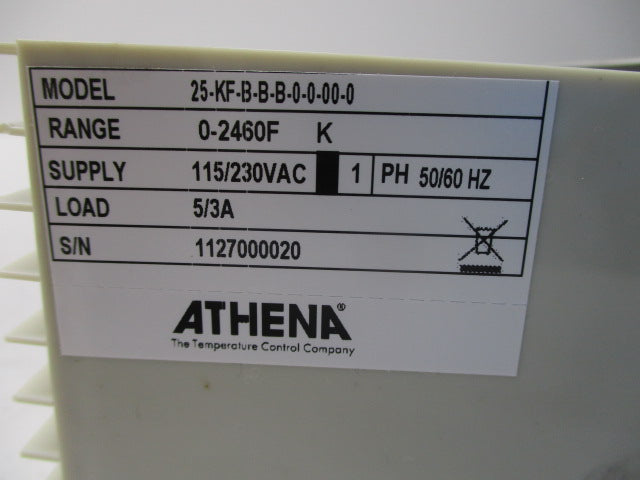 ATHENA 25-KF-B-B-B-0-0-00-0 *NEW NO BOX *