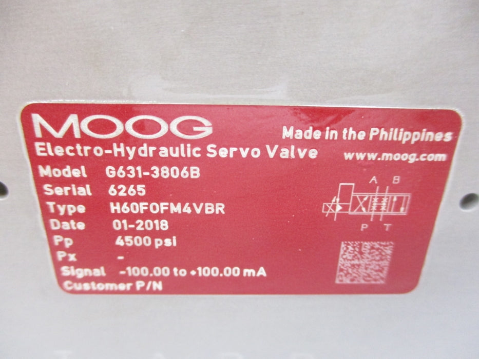 MOOG G631-3806B 4500PSI NSMP