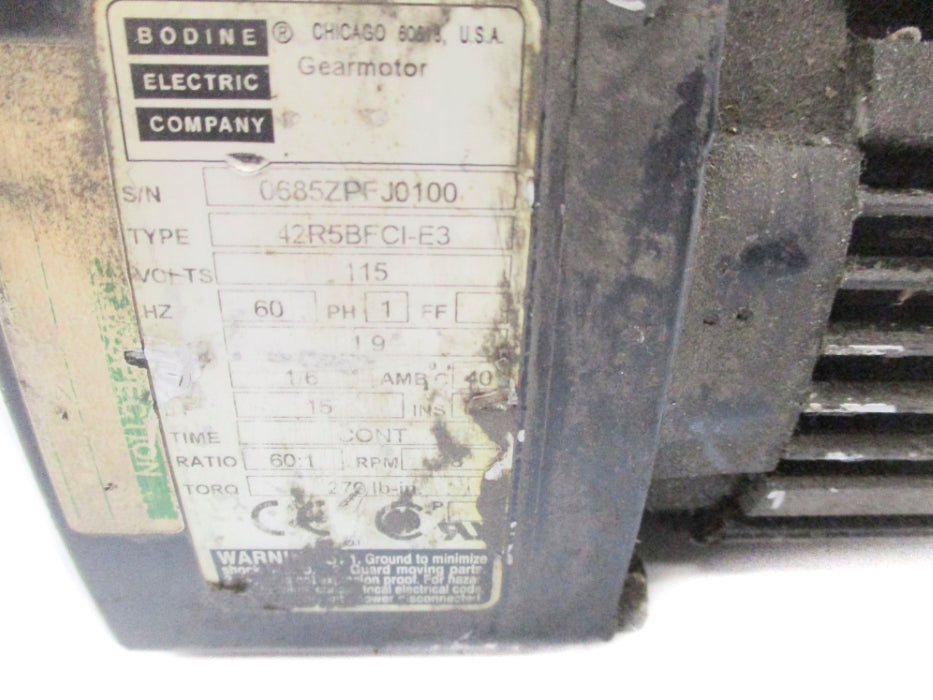 BODINE 42R5BFCI-E3 UNMP