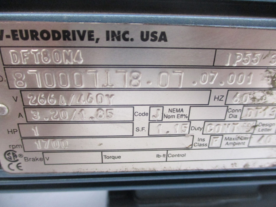 SEW-EURODRIVE KA47DT80N4 UNMP