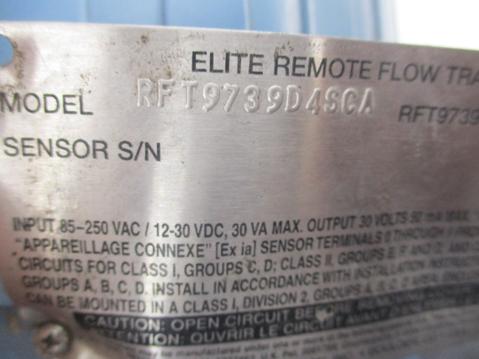 MICRO MOTION RFT9739D4SCA UNMP
