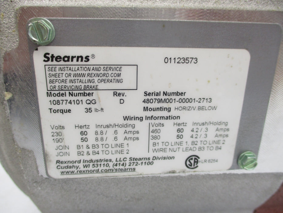 STEARNS 108774101QG UNMP
