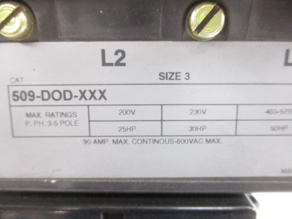 INDUSTRIAL SPARE PART 509-DOD-XXX SER. A UNMP