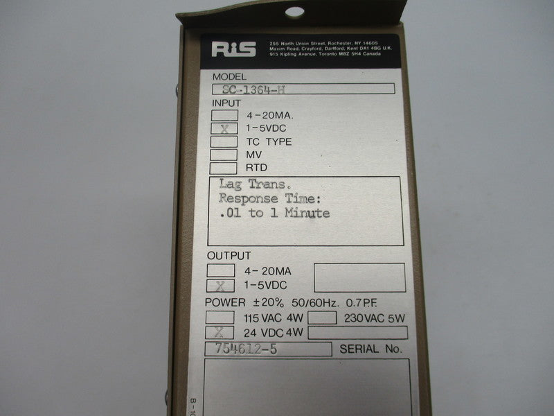 RIS SC-1364-H NSNP