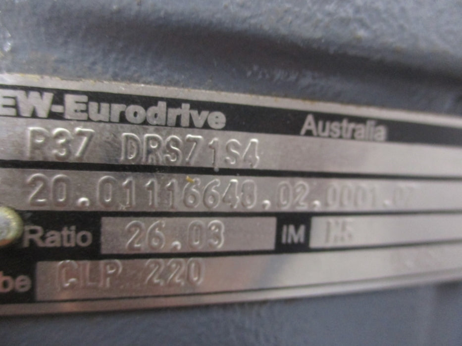 SEW-EURODRIVE R37DRS71S4 UNMP