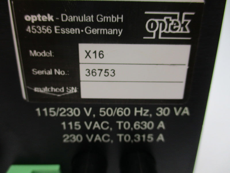 OPTEK X16 NSNP
