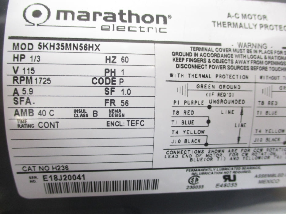 MARATHON H236 5KH35MN56HX NSMP