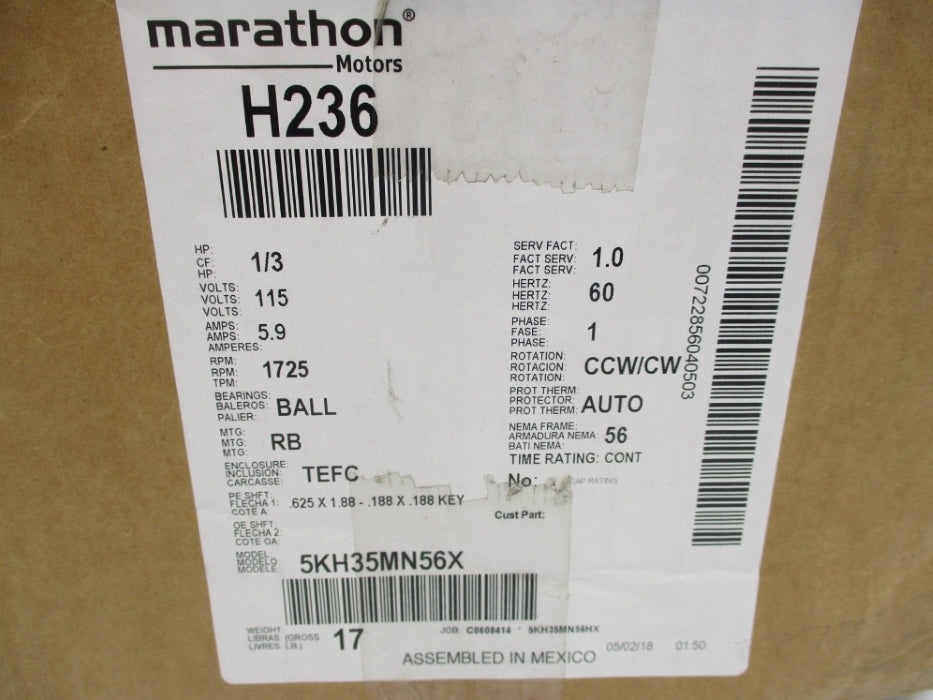 MARATHON H236 5KH35MN56HX NSMP