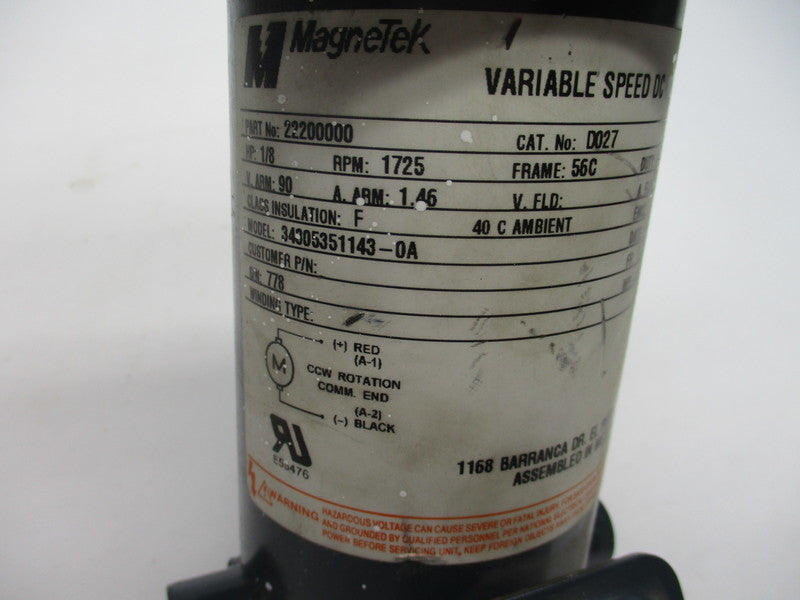 MAGNETEK D027 UNMP