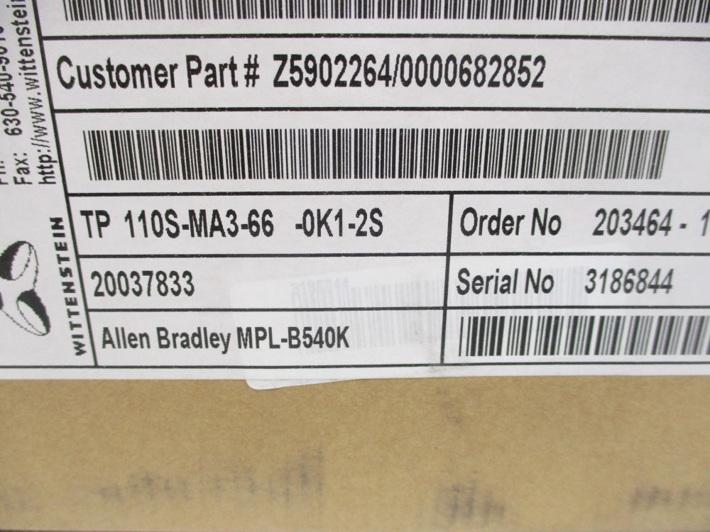 WITTENSTEIN TP110S-MA3-66-0K1-2S NSMP