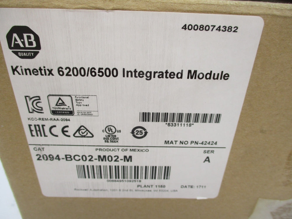 ALLEN BRADLEY 2094-BC02-M02-M SER. A 360/480VAC 24A NSMP
